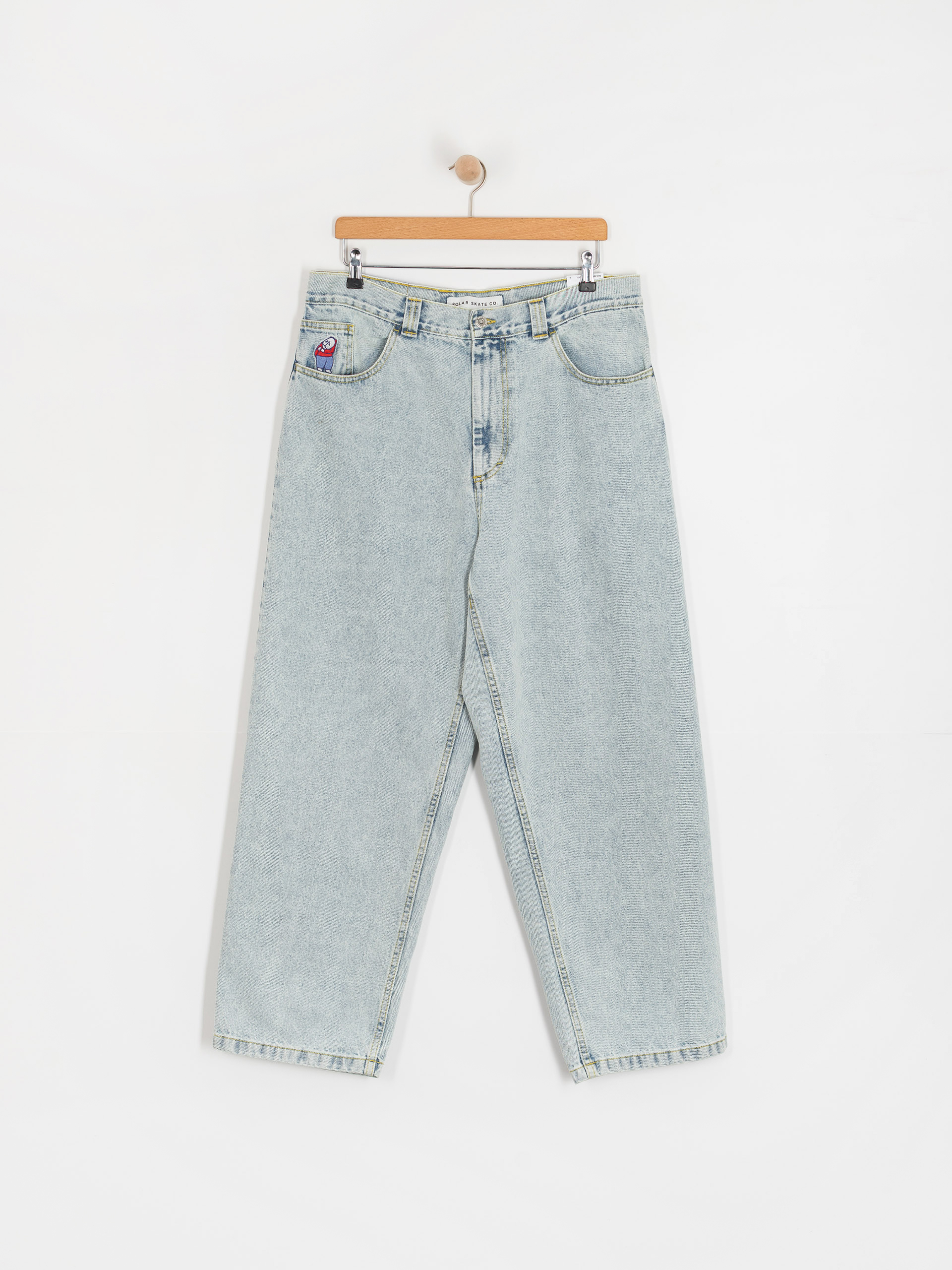 Polar Skate Big Boy OG Logo Kisnadrág (light blue)