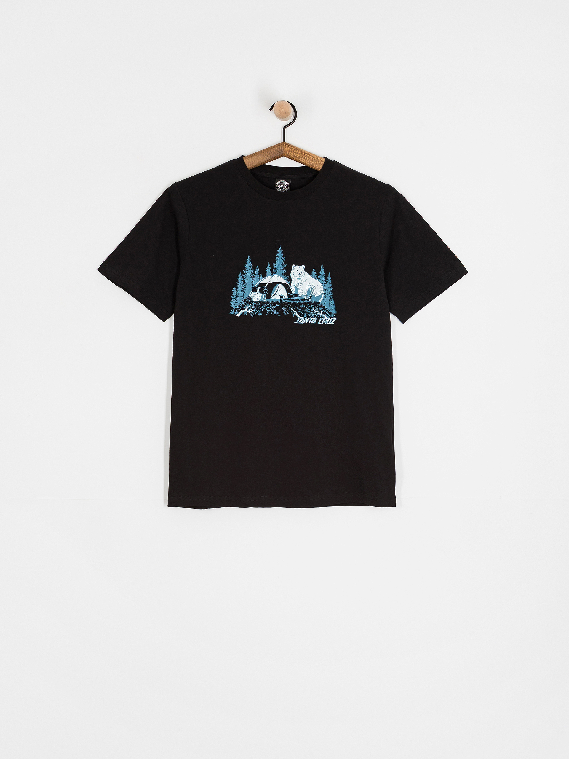 Santa Cruz Woodland Mini Strip Front Wmn Póló (black)