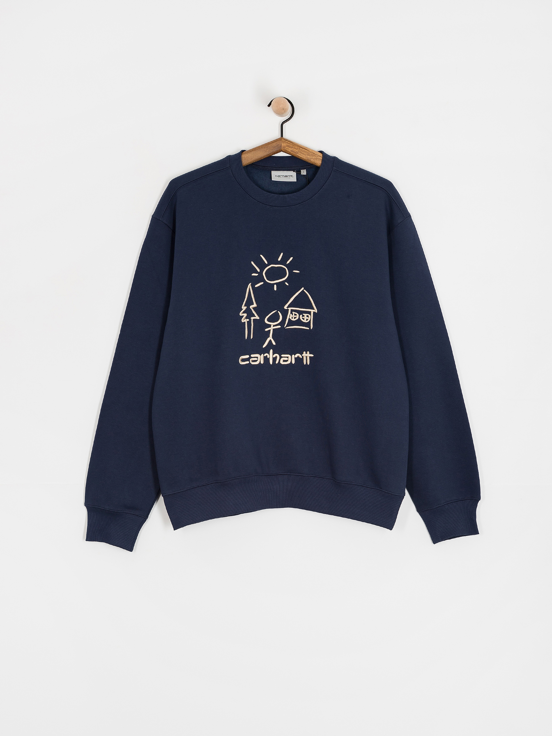 Carhartt WIP Masterpiece Pulóver (air force blue/dusty h brown)