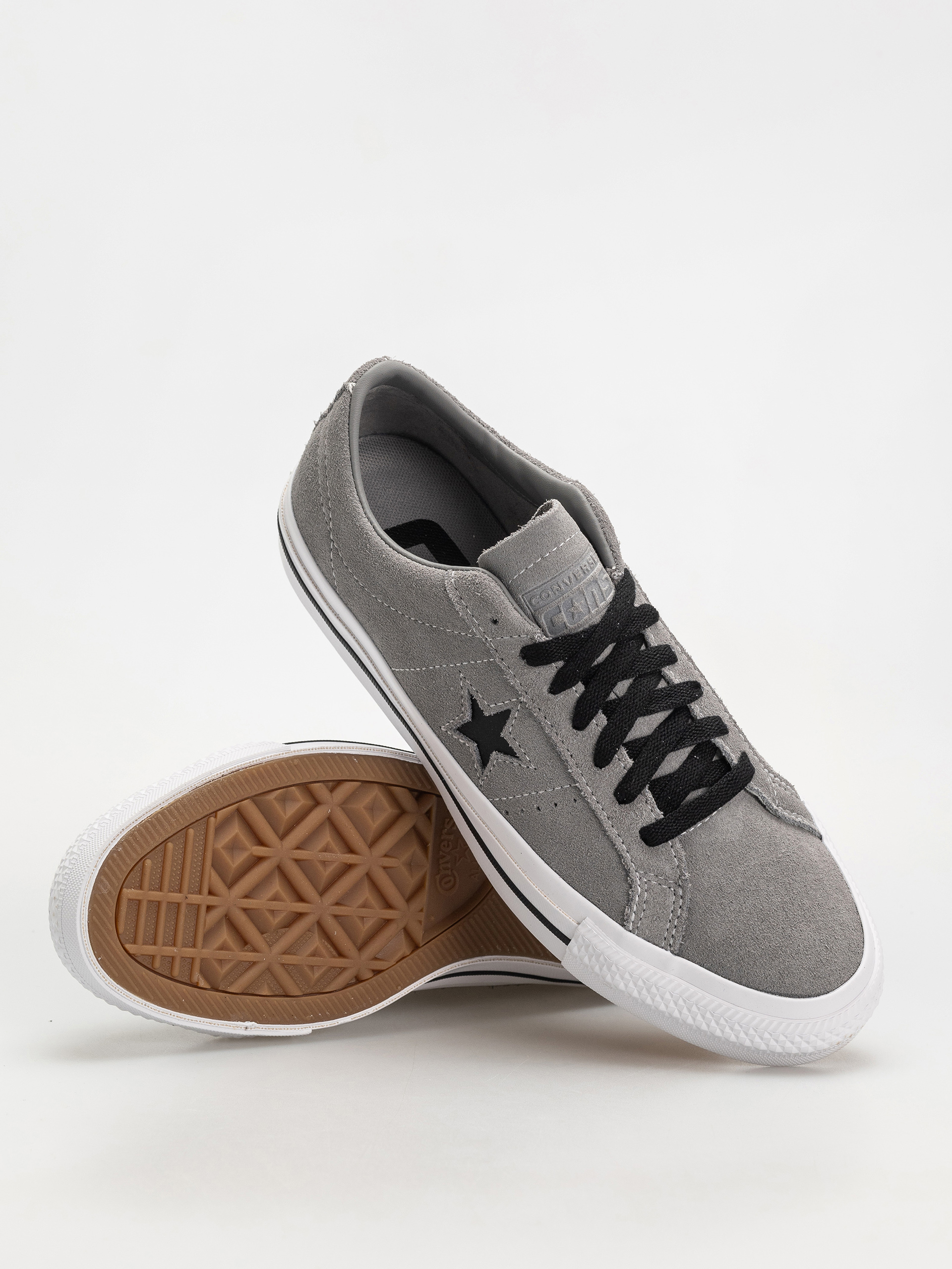 Converse One Star Pro Cipők (classic grey/black/white)