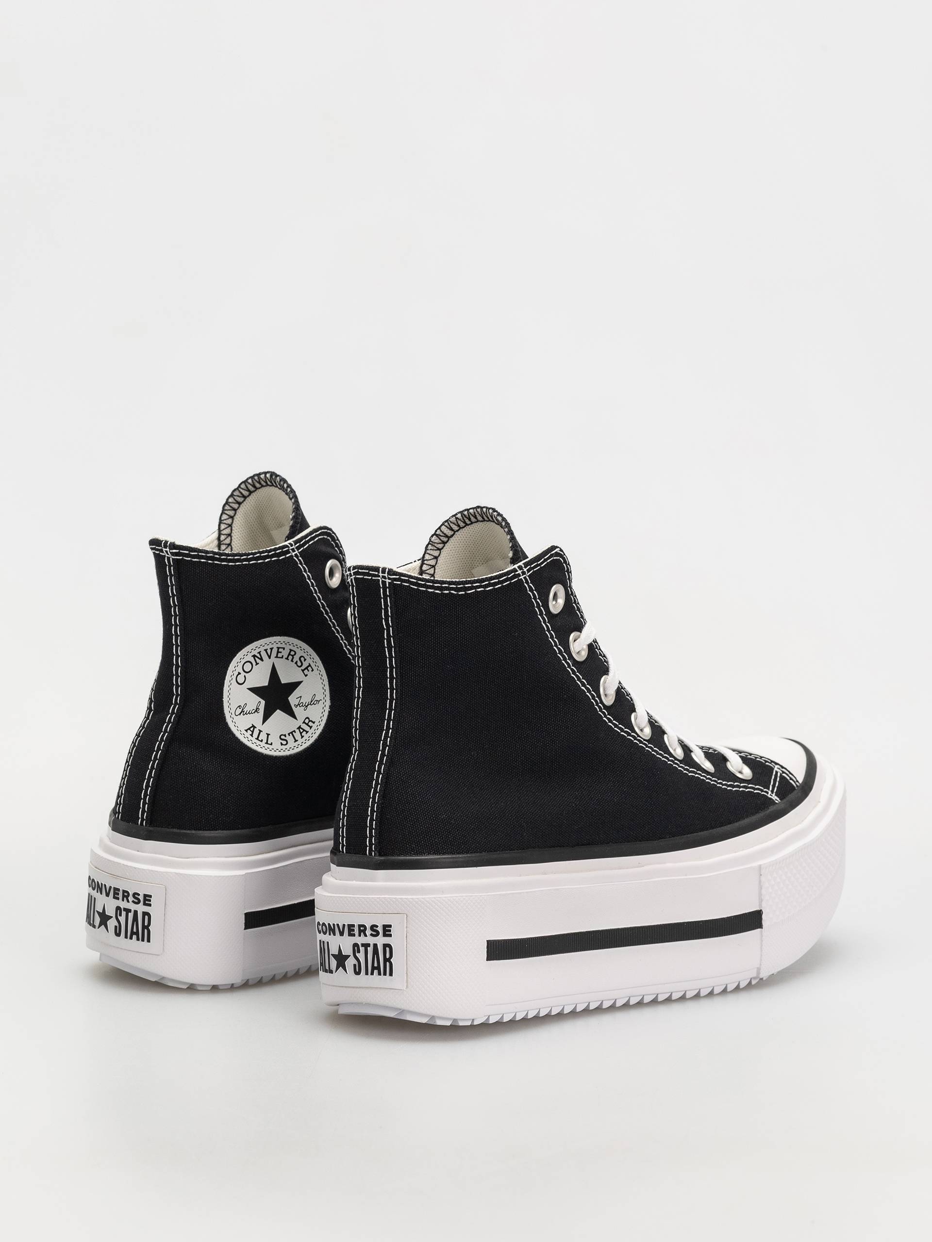 Converse Chuck Taylor All Star Lift Double Stack Hi Tornacipők (black/white/black)