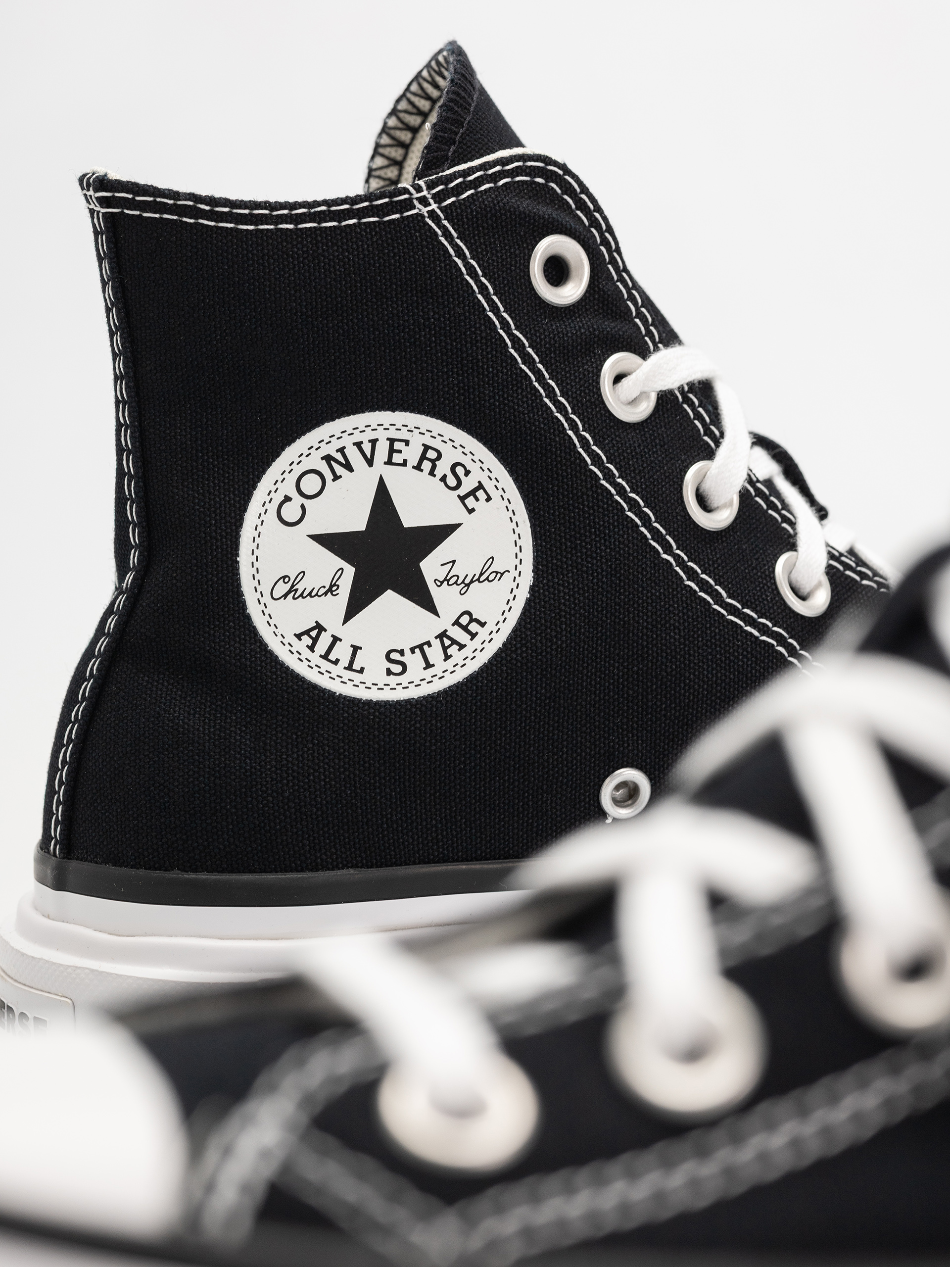 Converse Chuck Taylor All Star Lift Double Stack Hi Tornacipők (black/white/black)