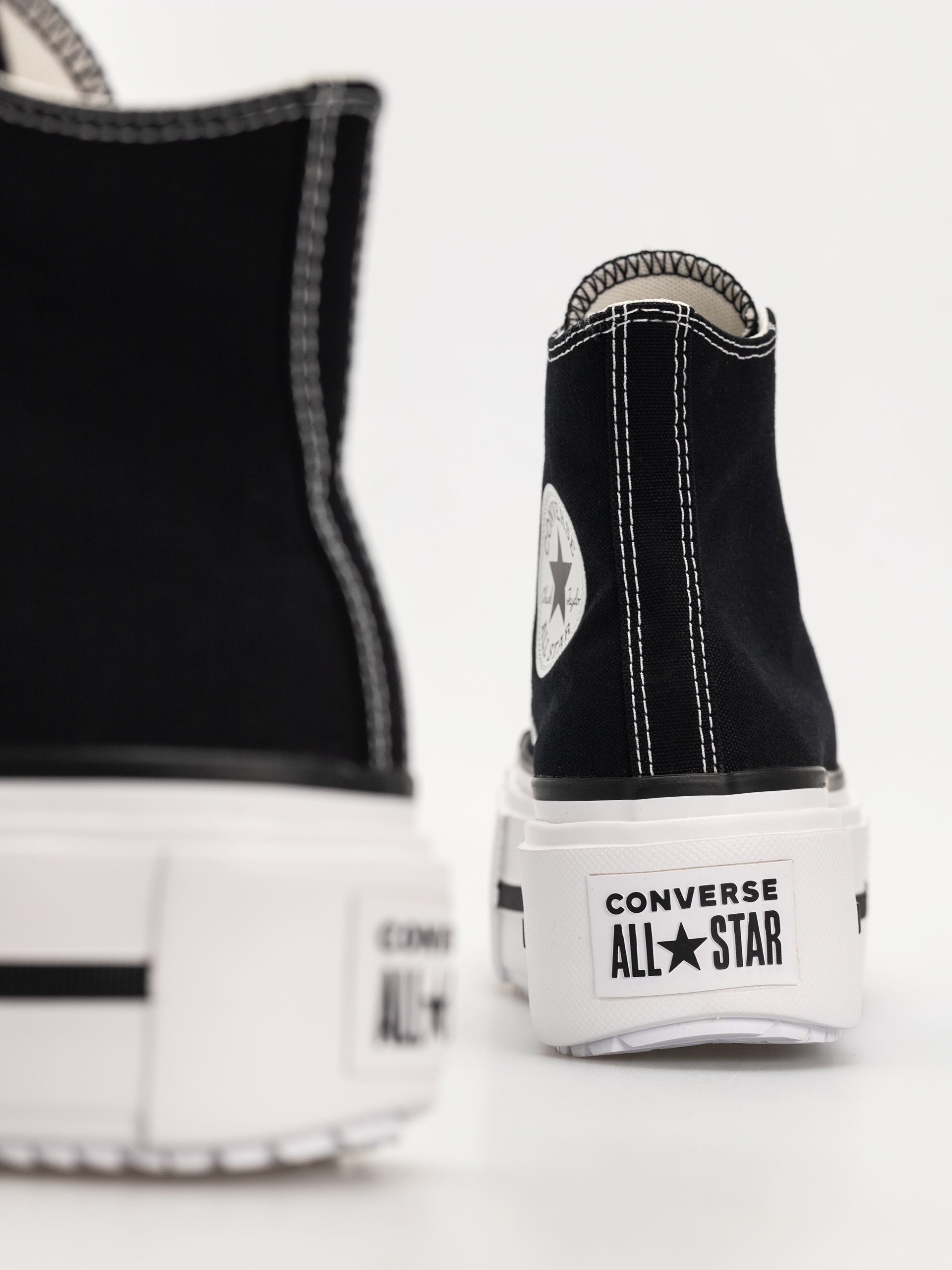 Converse Chuck Taylor All Star Lift Double Stack Hi Tornacipők (black/white/black)