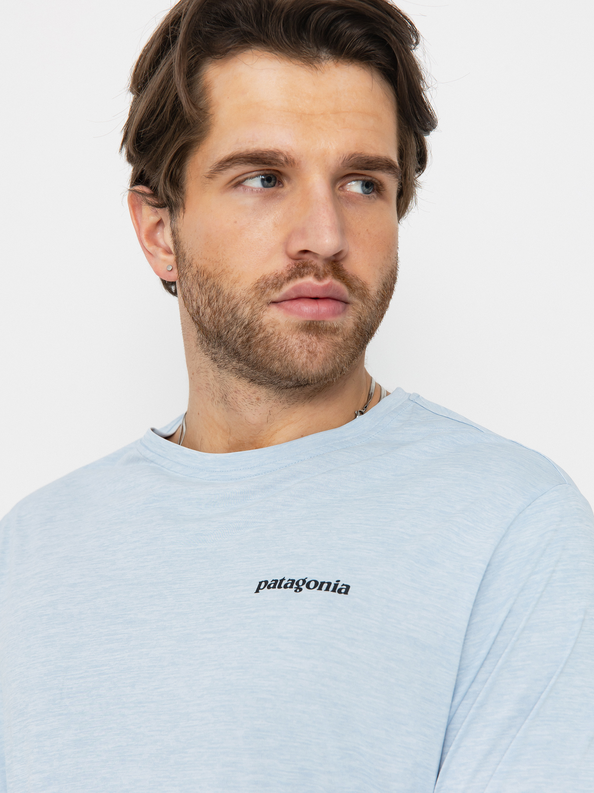 Hosszú ujjú felső Patagonia Cap Cool Daily Graphic (fitz roy trout/fleck blue)