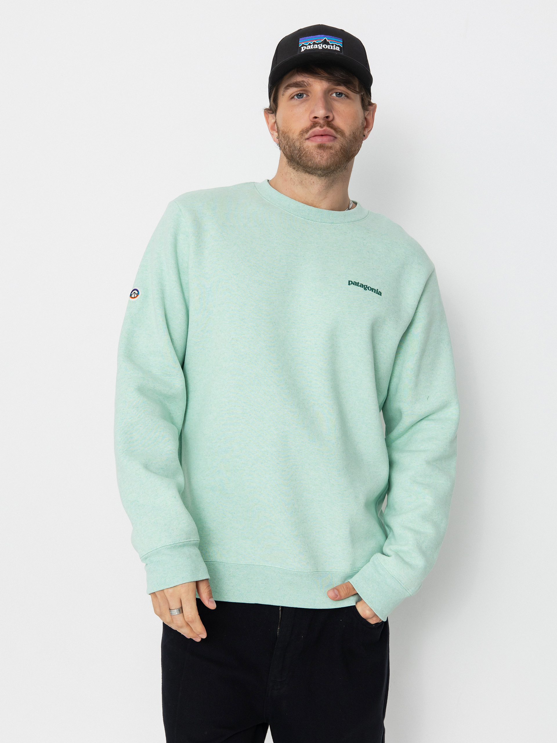 Patagonia Fitz Roy Icon Uprisal Pulóver (rinsed green)