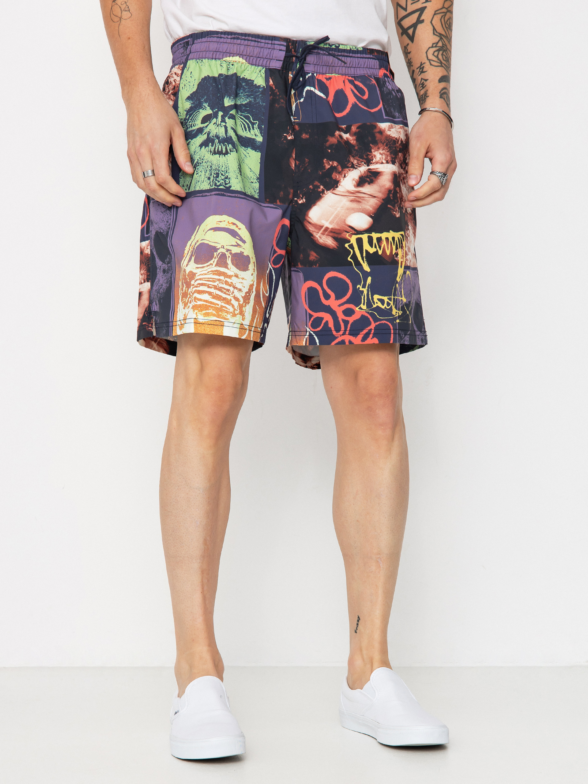 Rövidnadrág Vans Primary Crazy Print Loose Elastic (parisian night)