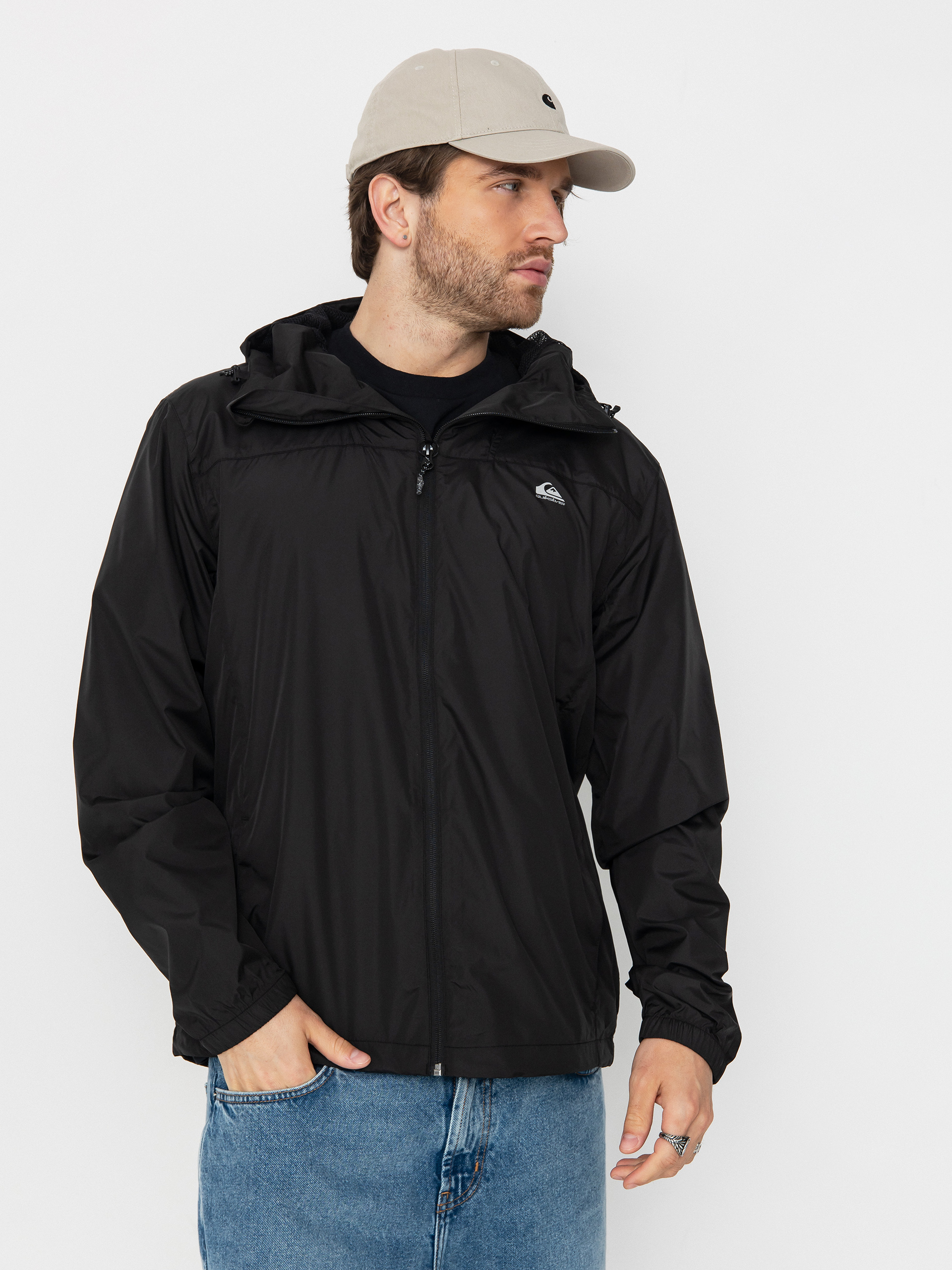 Quiksilver Overcast Windbreaker Dzseki (black)