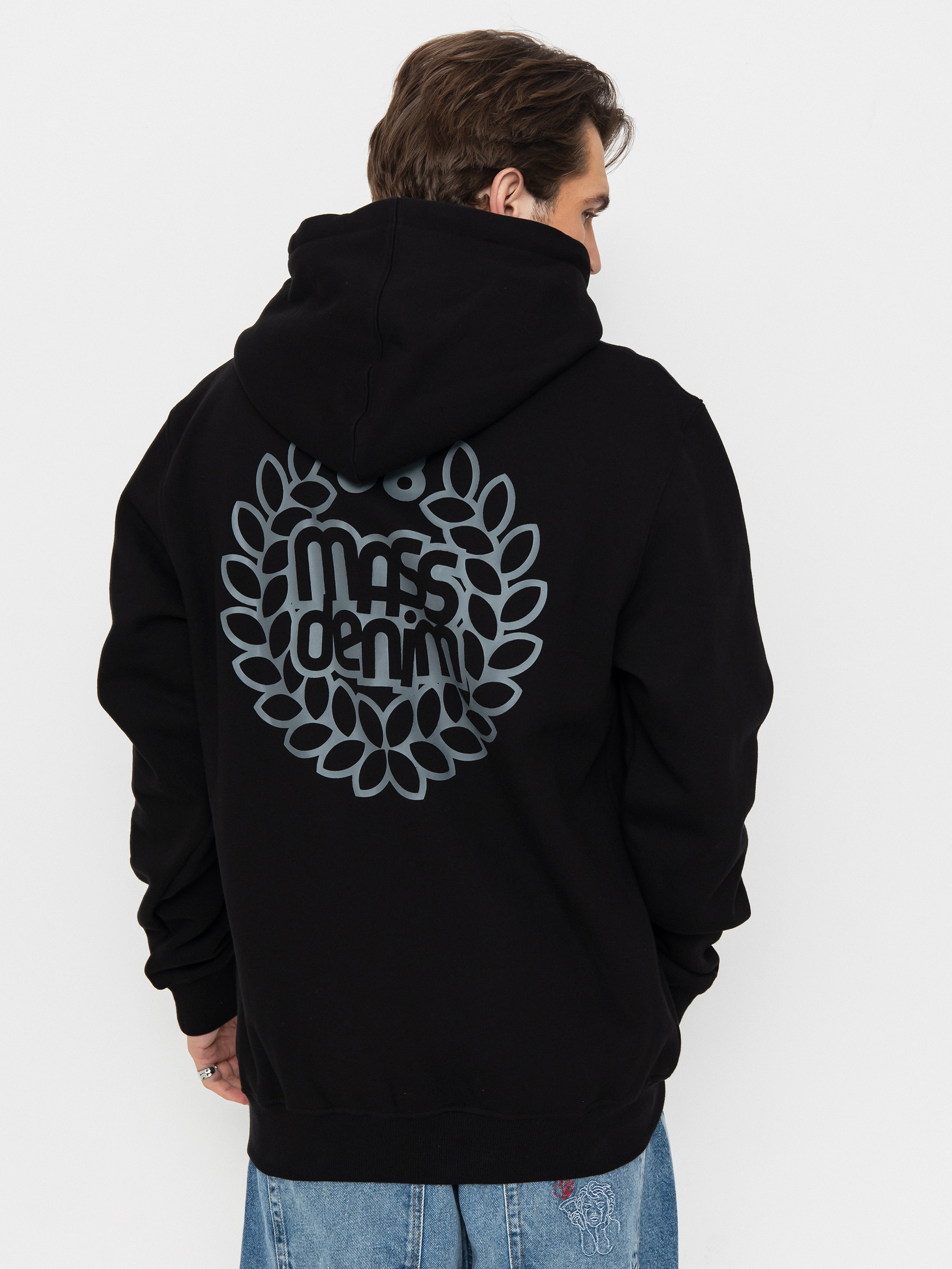 MassDnm Base Back HD Kapucnis pulóver (black)