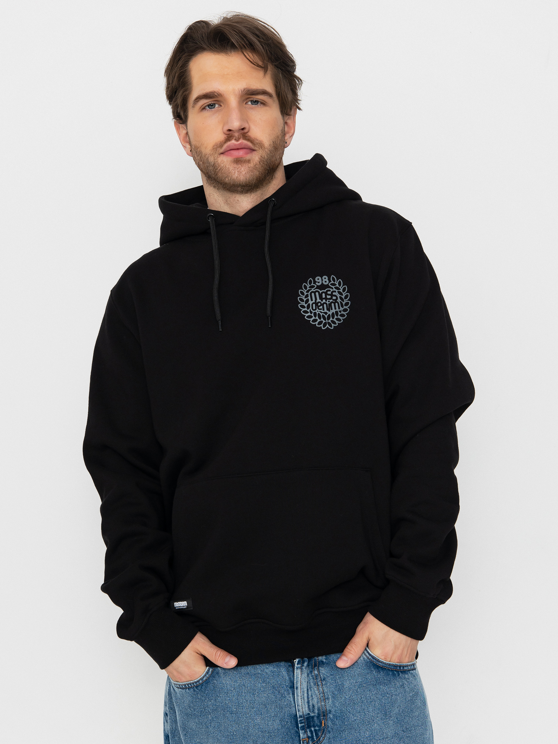 MassDnm Base Back HD Kapucnis pulóver (black)