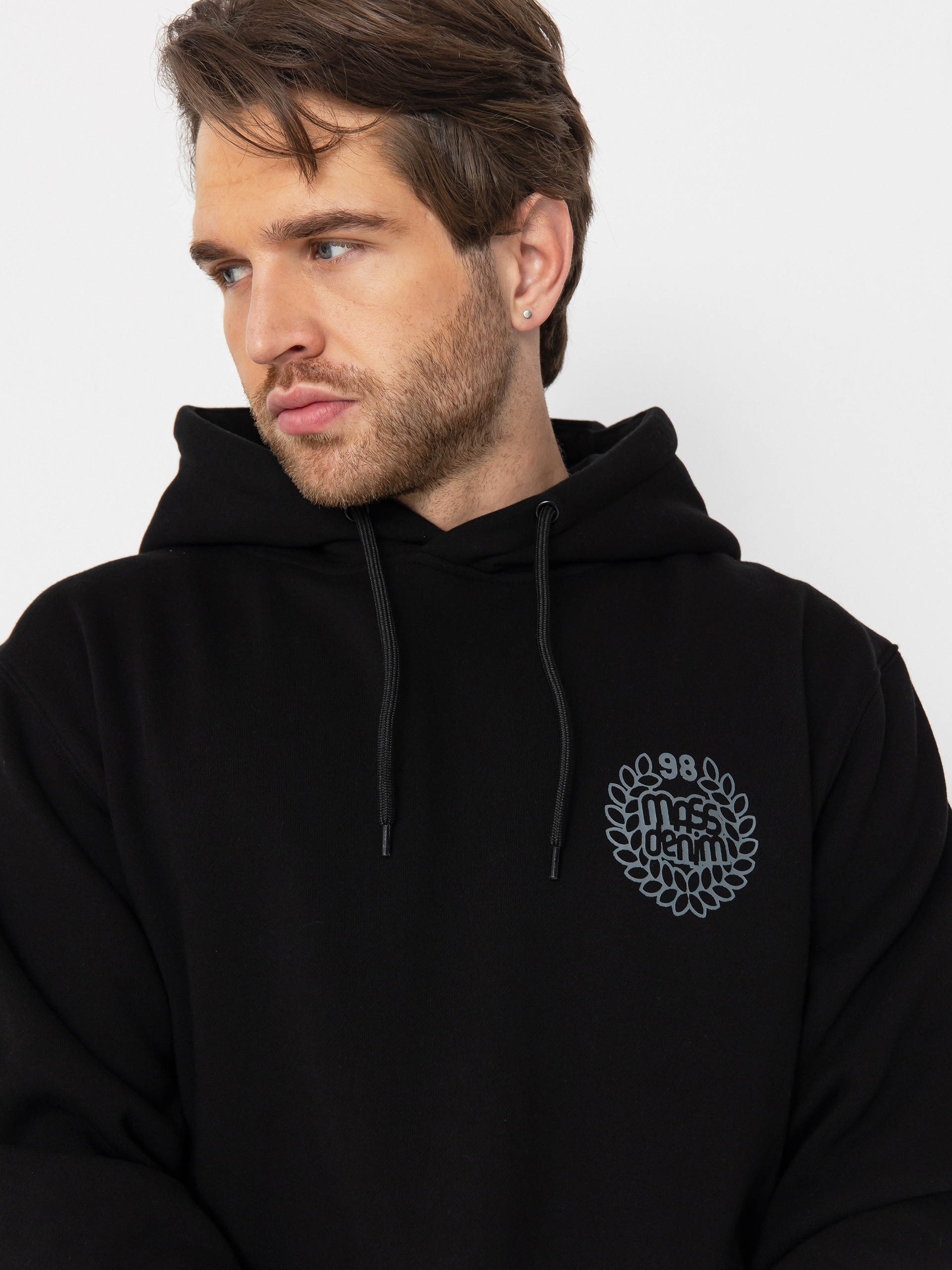 MassDnm Base Back HD Kapucnis pulóver (black)