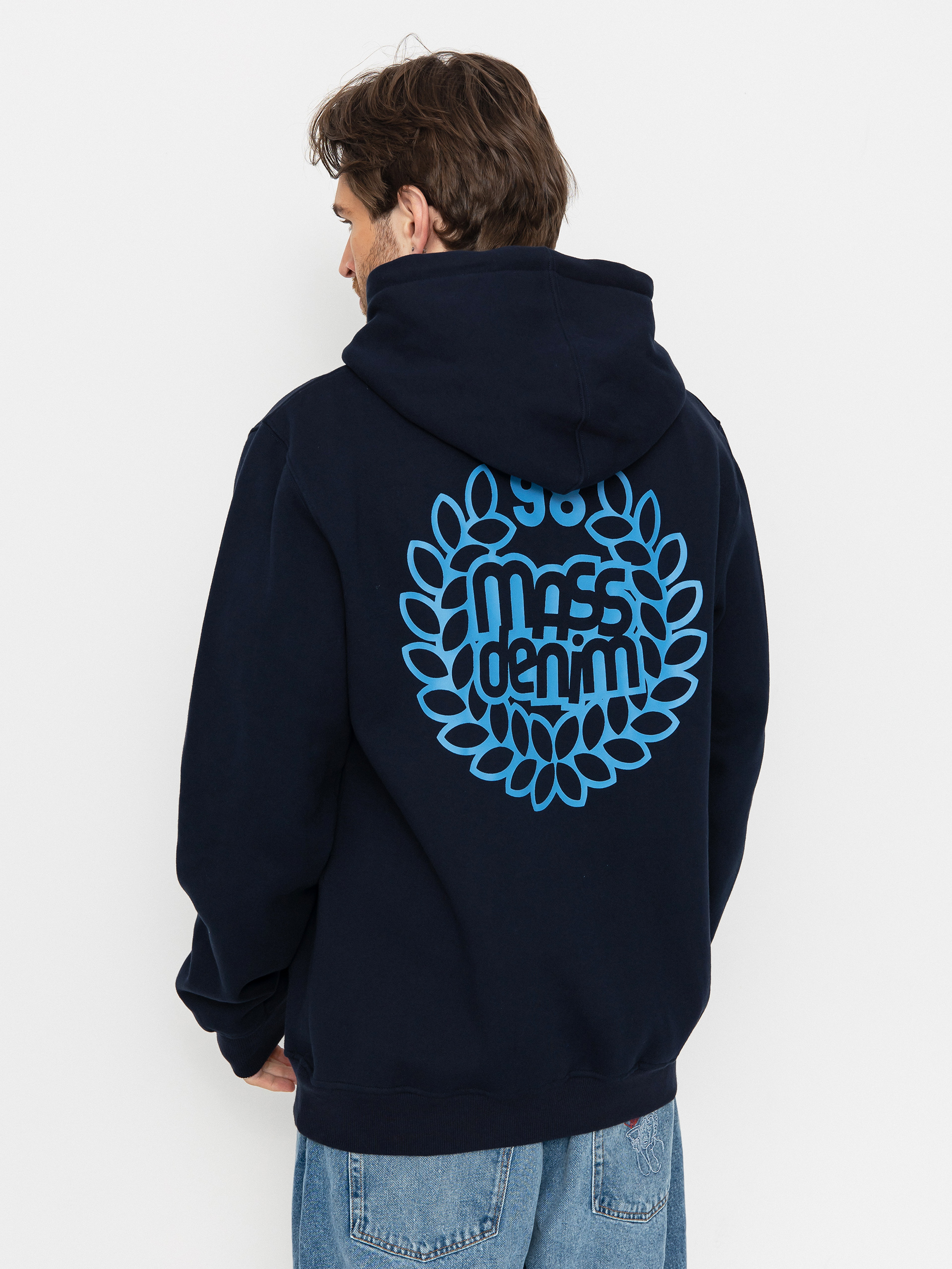 MassDnm Base Back HD Kapucnis pulóver (navy)