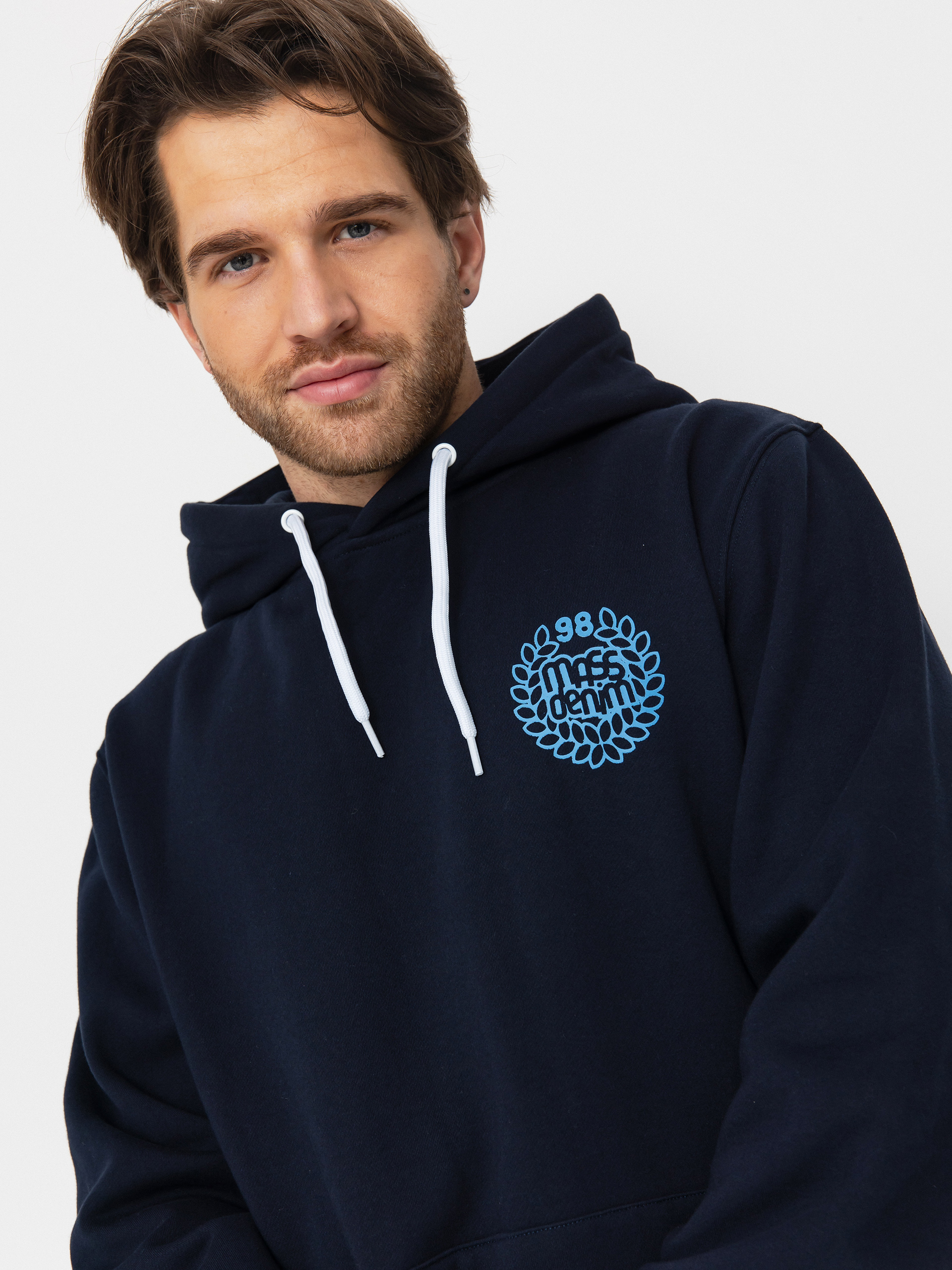 MassDnm Base Back HD Kapucnis pulóver (navy)