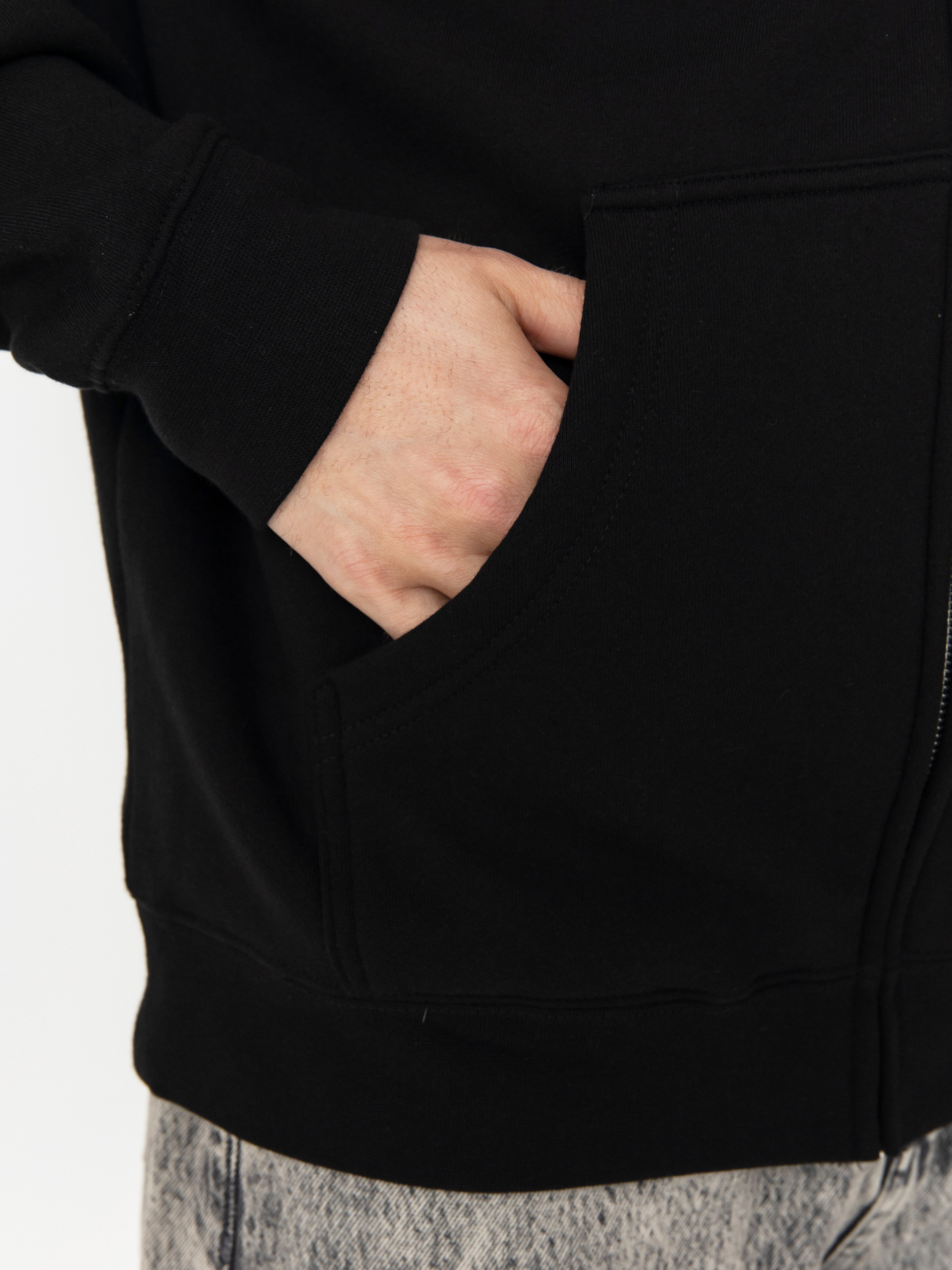 Krooked Necroshmoo ZHD Kapucnis pulóver (black/cream yellow & orange prints)