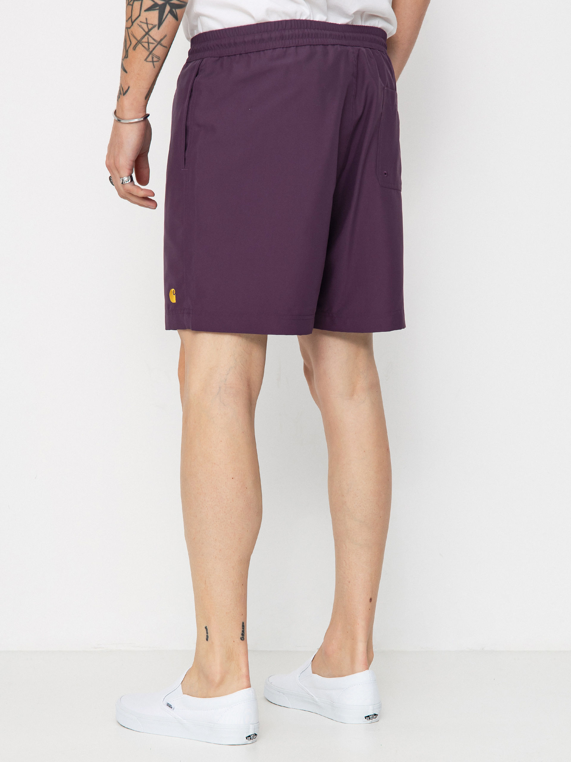 Rövidnadrág Carhartt WIP Chase Swim (huckleberry/gold)