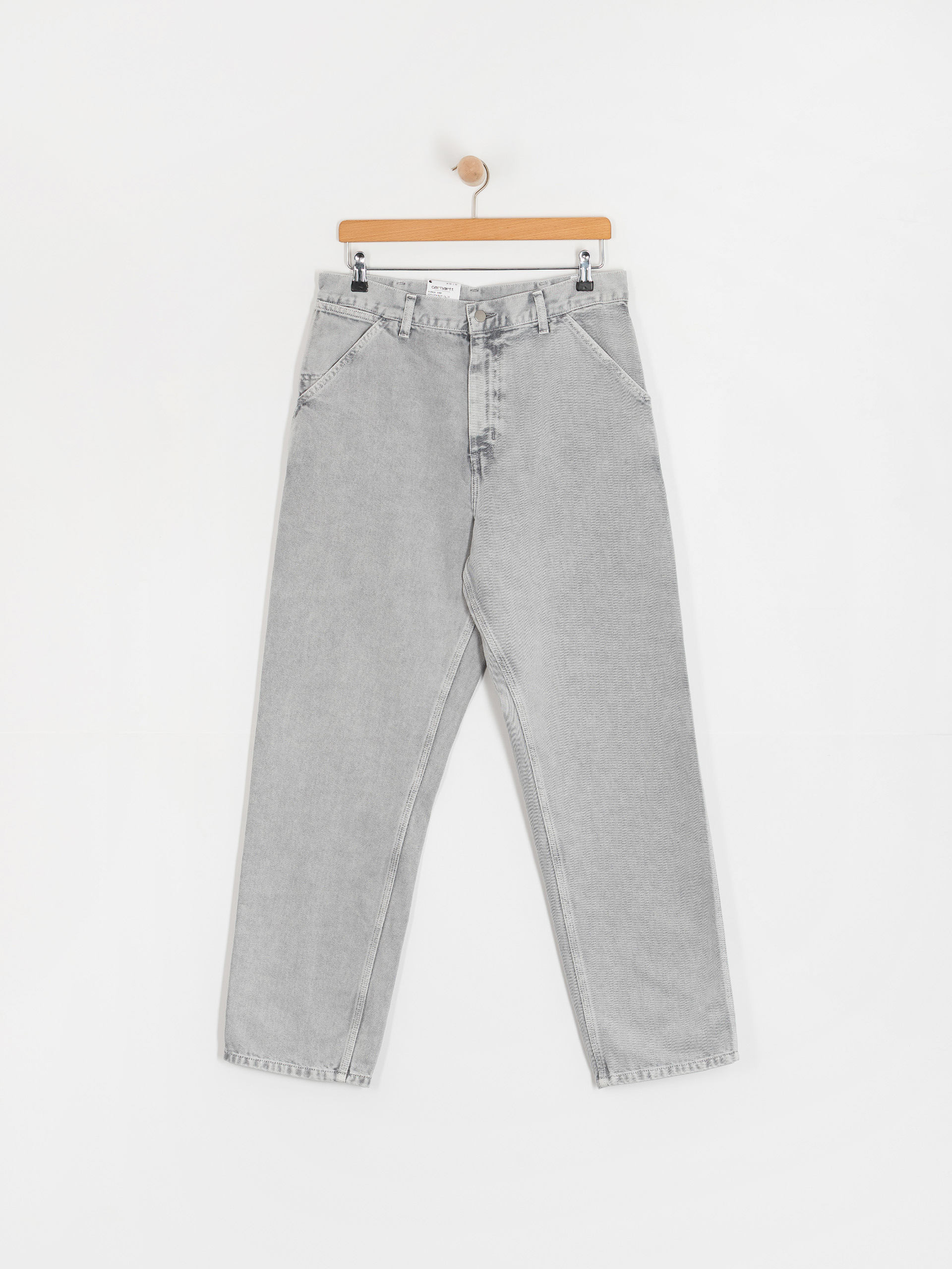 Carhartt WIP Single Knee Kisnadrág (black/chalk wash)