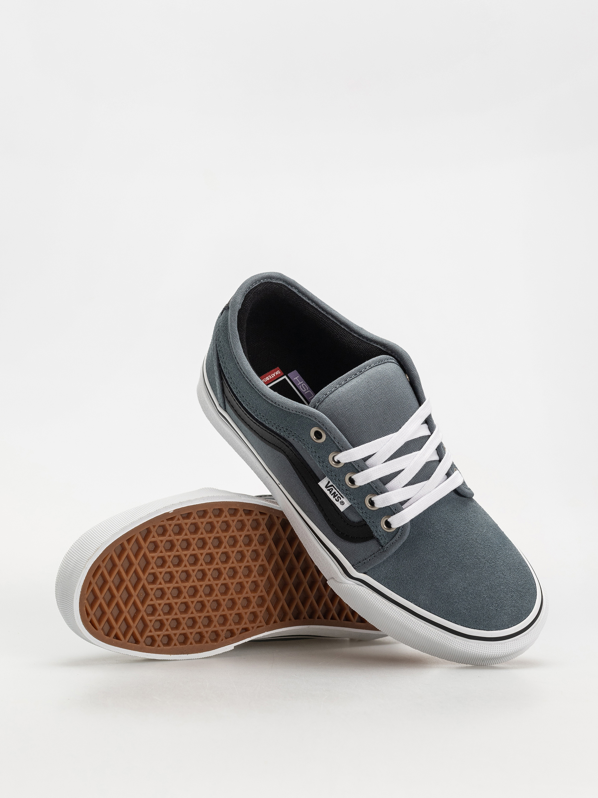 Vans Skate Chukka Low Sidestripe Cipők (black/slate blue)