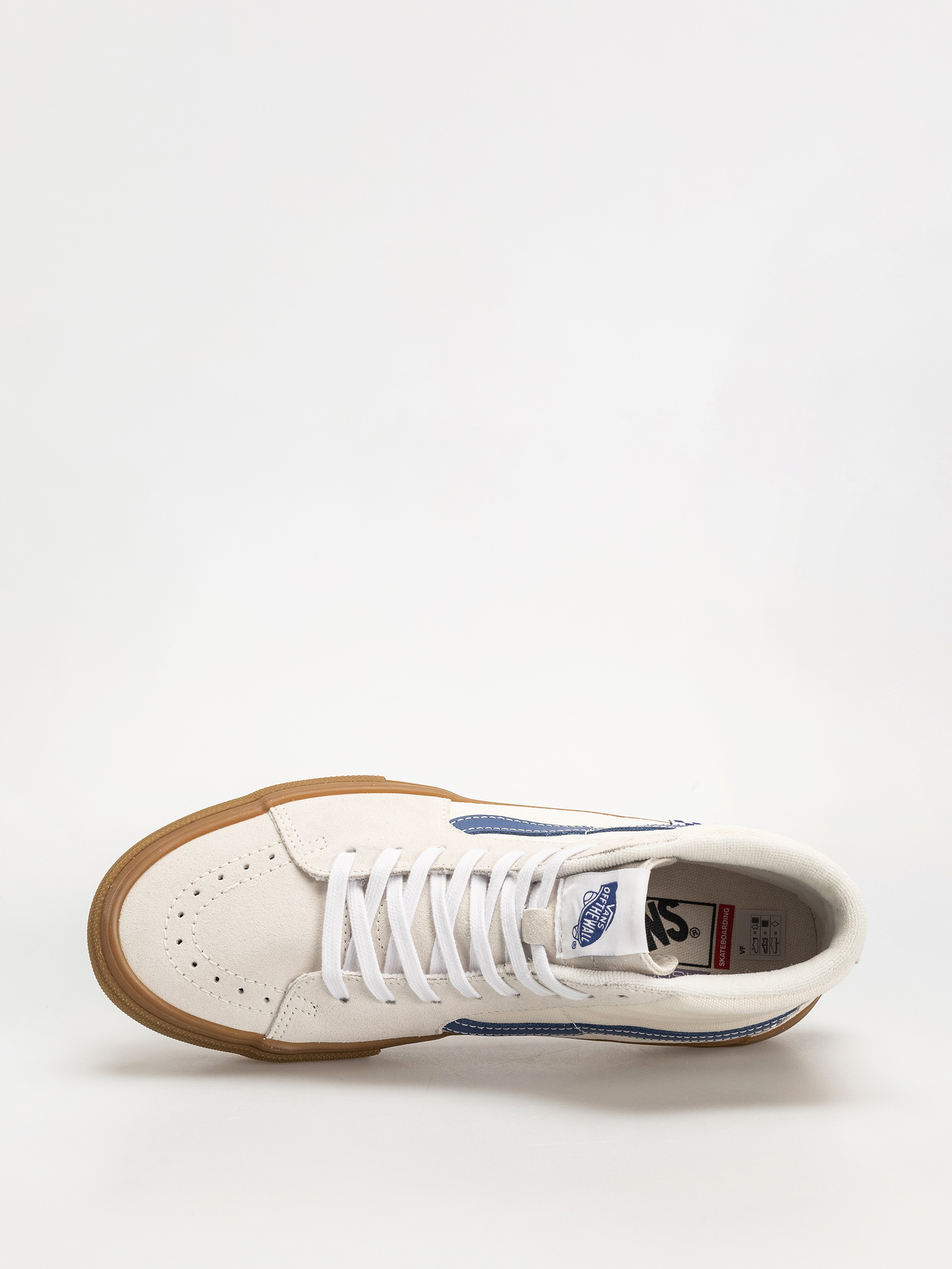 Vans Skate Sk8 Hi Cipők (marshmallow/blue/gum)