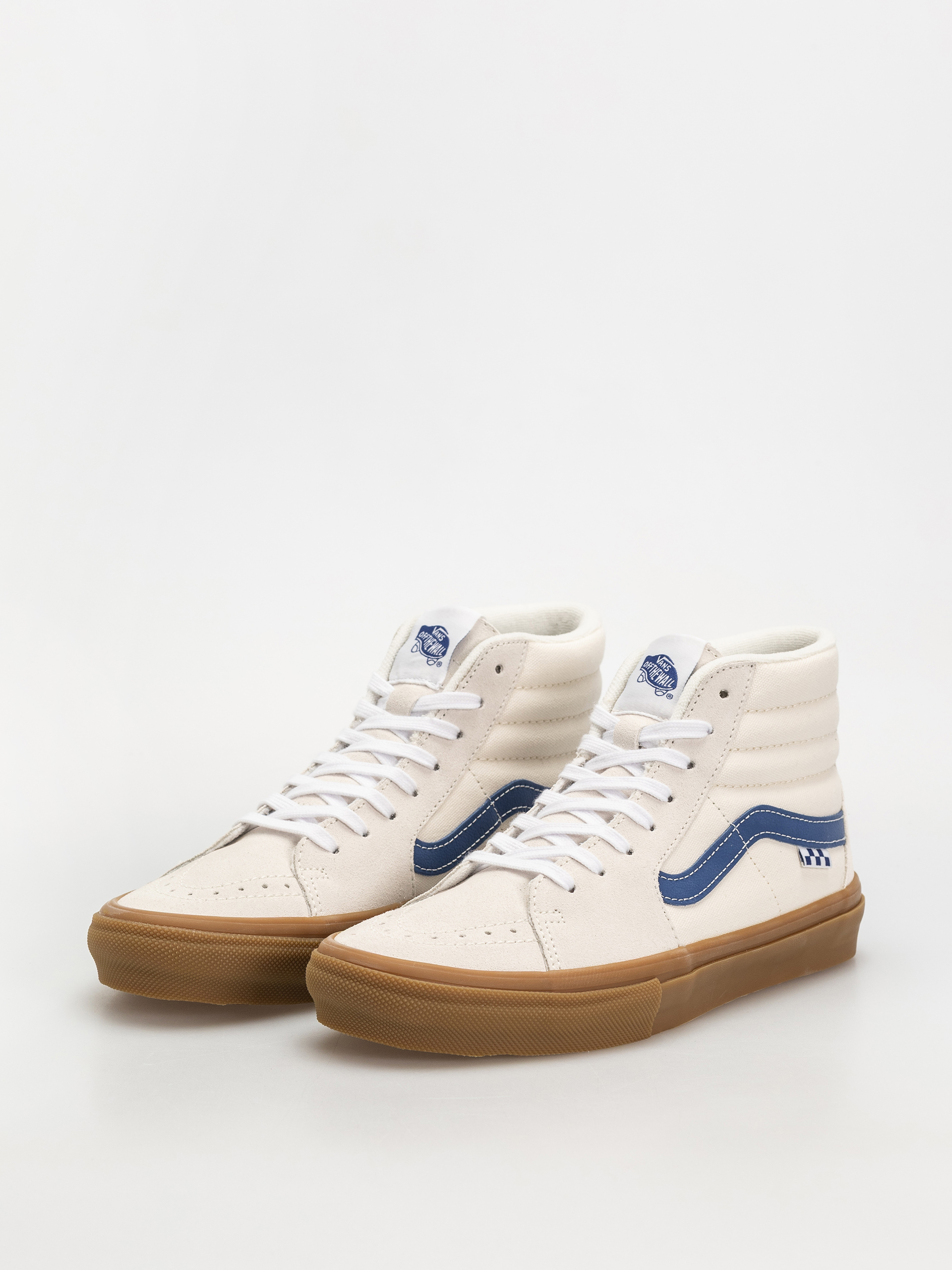 Vans Skate Sk8 Hi Cipők (marshmallow/blue/gum)