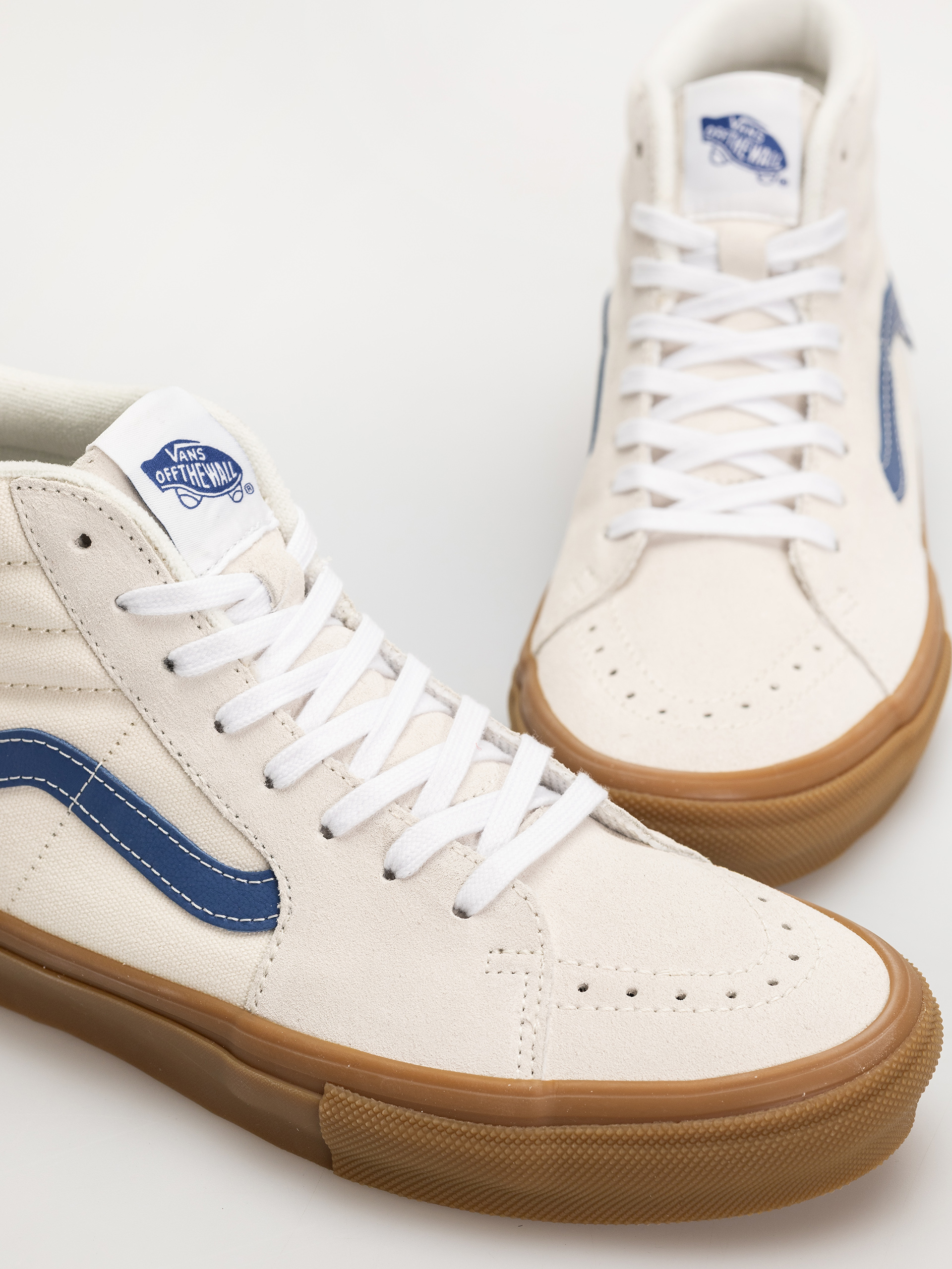 Vans Skate Sk8 Hi Cipők (marshmallow/blue/gum)