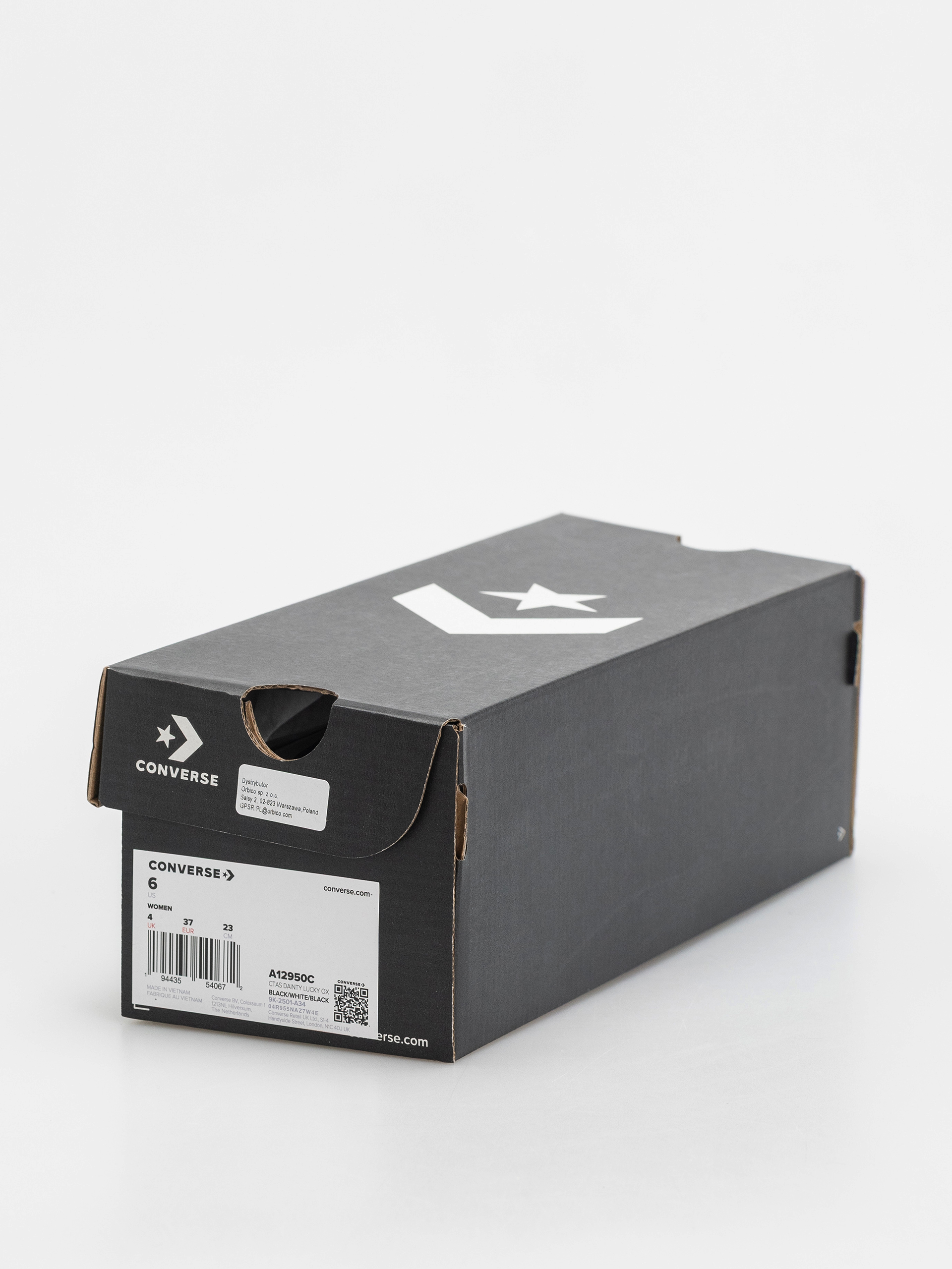 Converse Chuck Taylor All Star Dainty Lucky Ox Wmn Tornacipők (black/white/black)