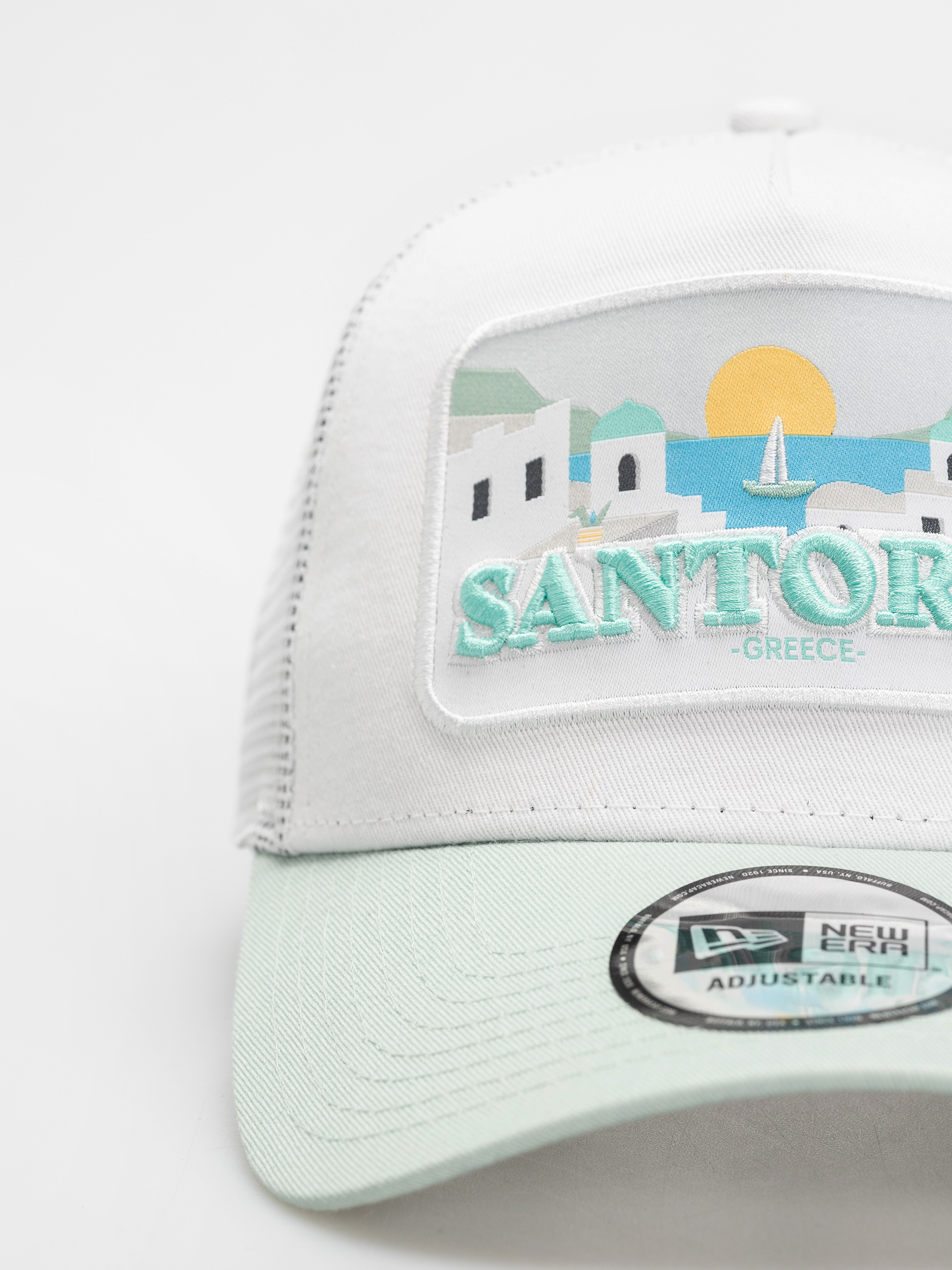 Baseball sapka New Era Summer Trucker (mint/white)