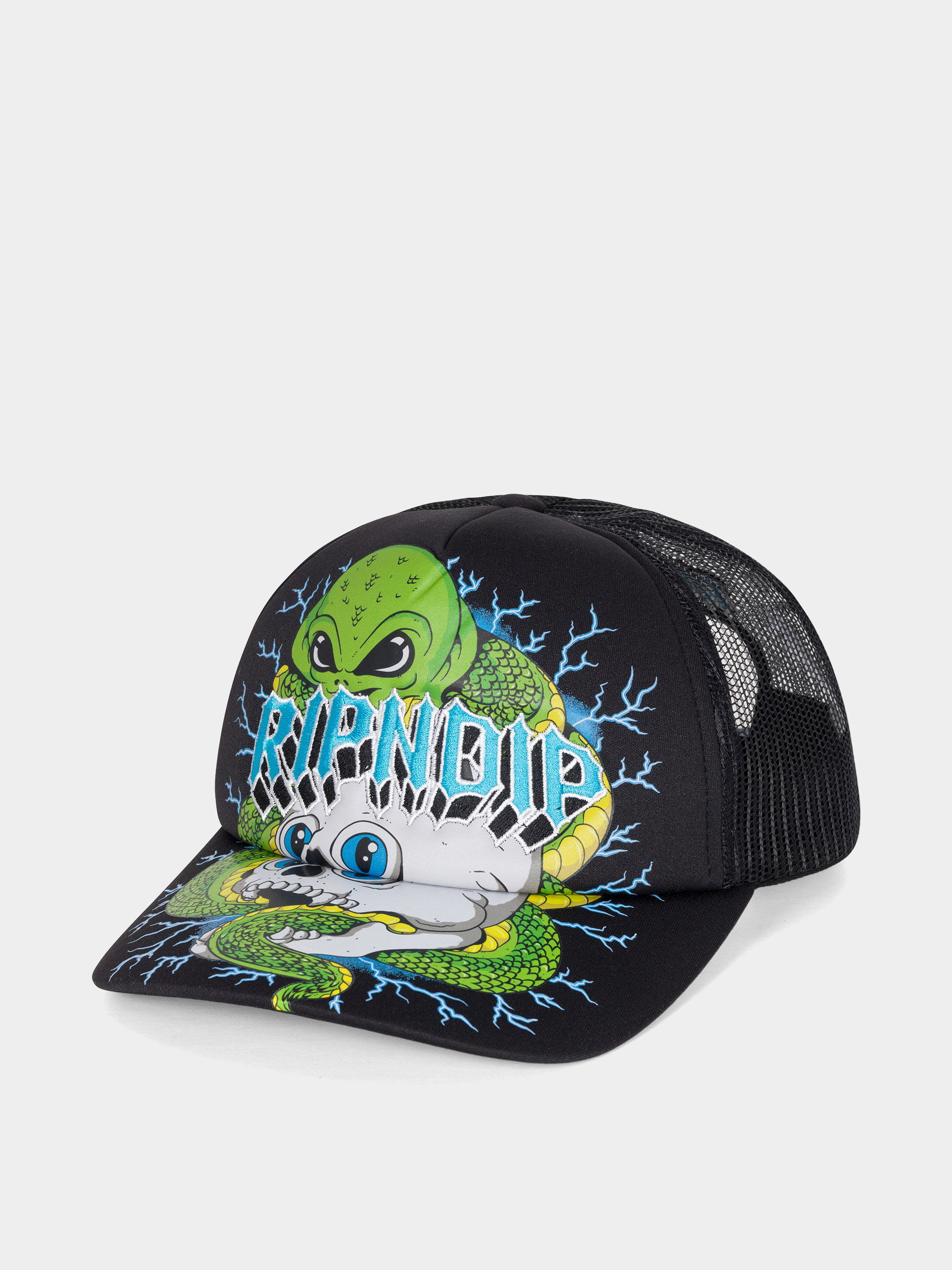 Baseball sapka RipNDip Skull And Bones Trucker (black)
