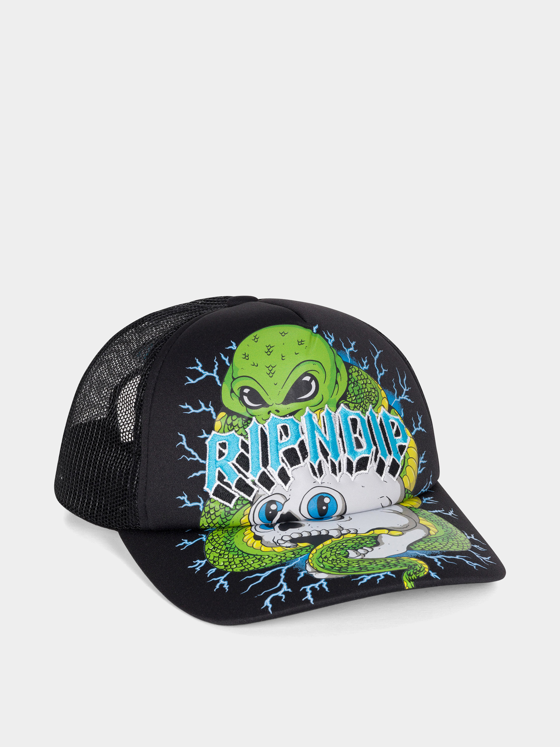 Baseball sapka RipNDip Skull And Bones Trucker (black)