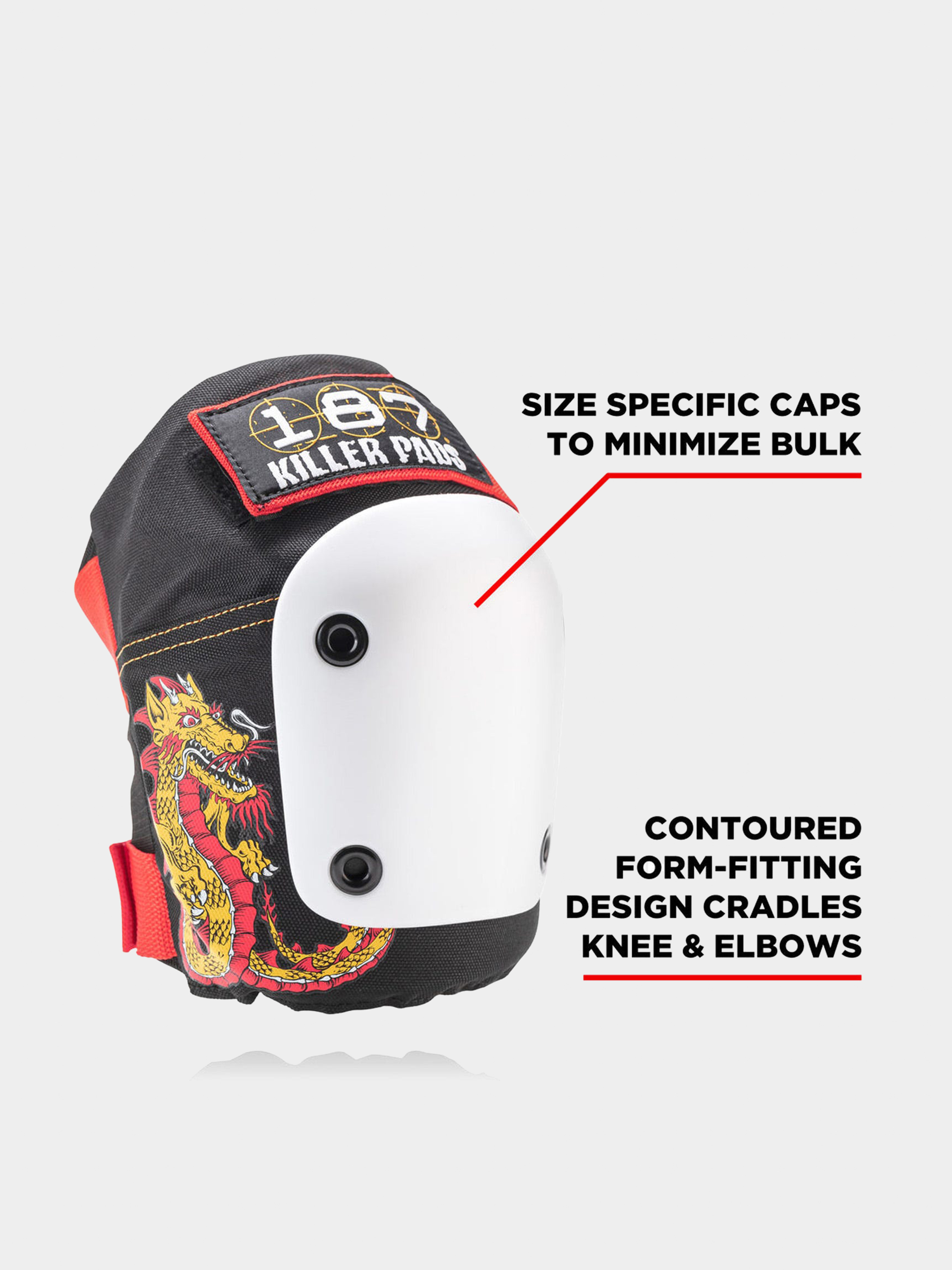 Védőfelszerelés 187 Killer Pads Adult Six Pack Set Caballero (black/red/gold)