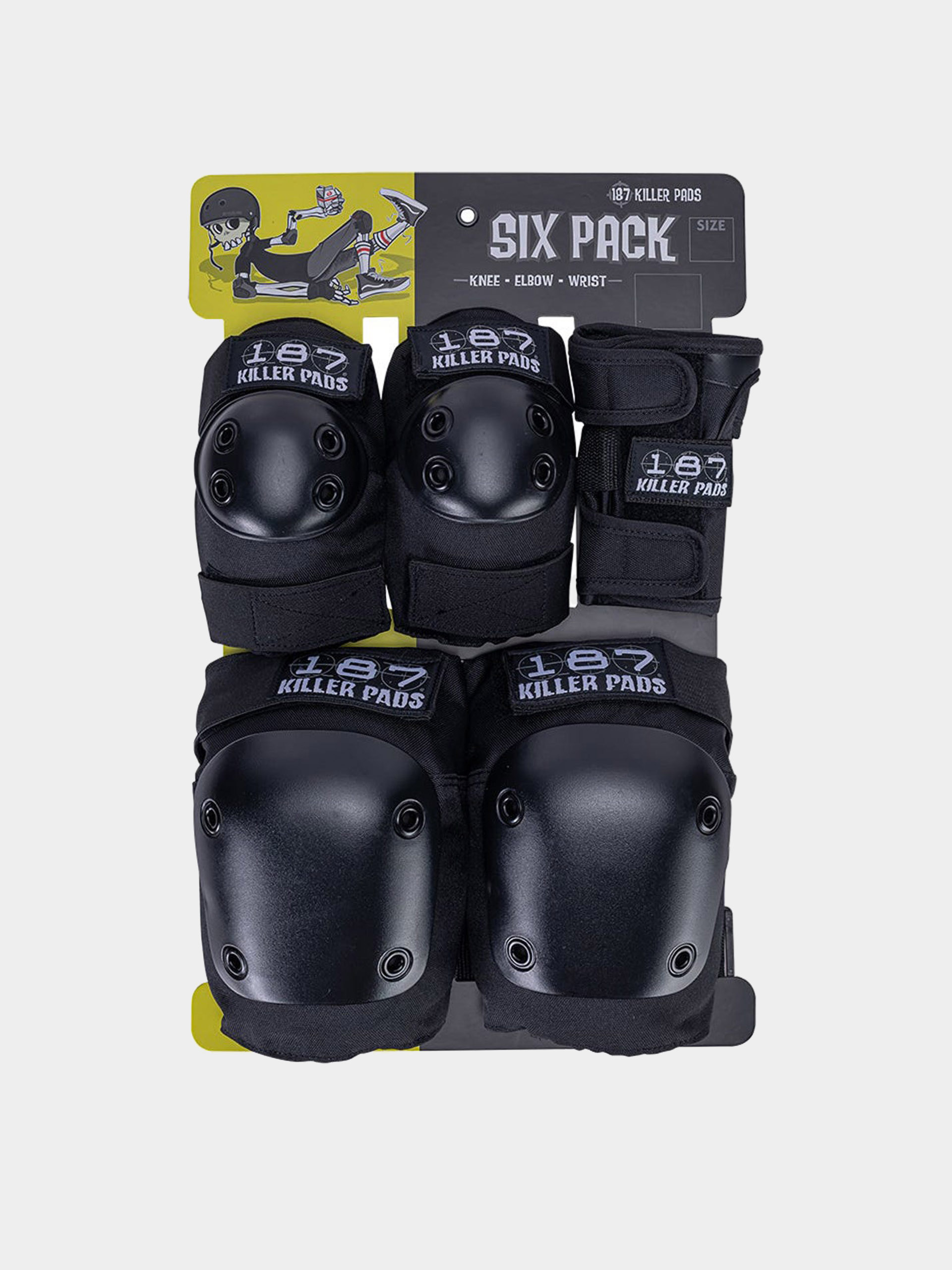 Védőfelszerelés 187 Killer Pads Adult Six Pack Set (black)