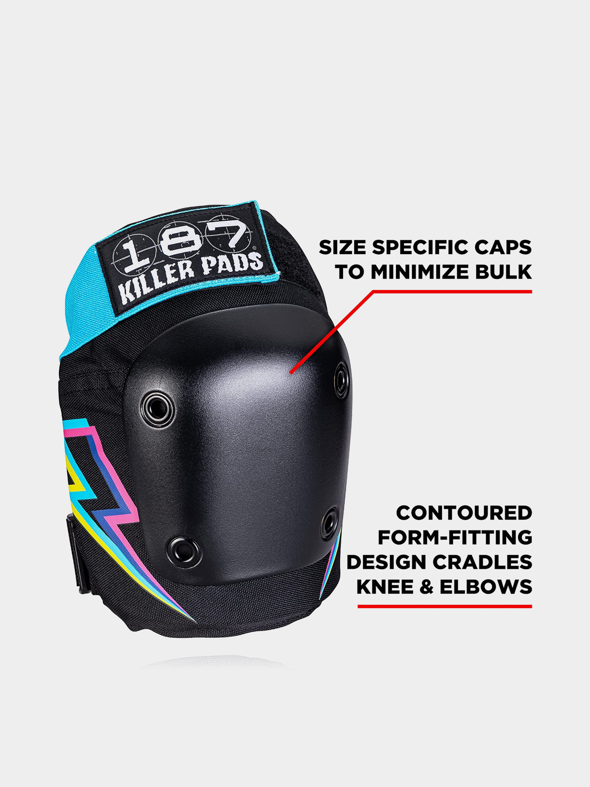 Védőfelszerelés 187 Killer Pads Six Pack Set Electric Bolt (multi)