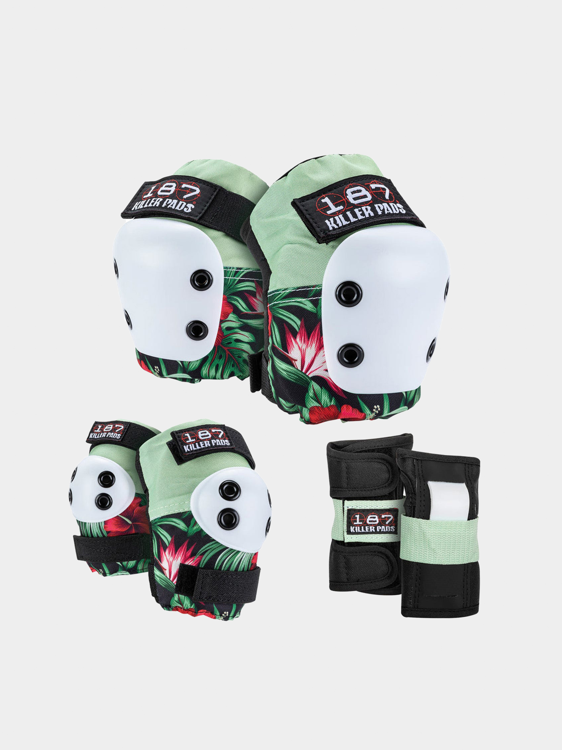 Védőfelszerelés 187 Killer Pads Adult Six Pack Set Hibiscus (pink/green/black)