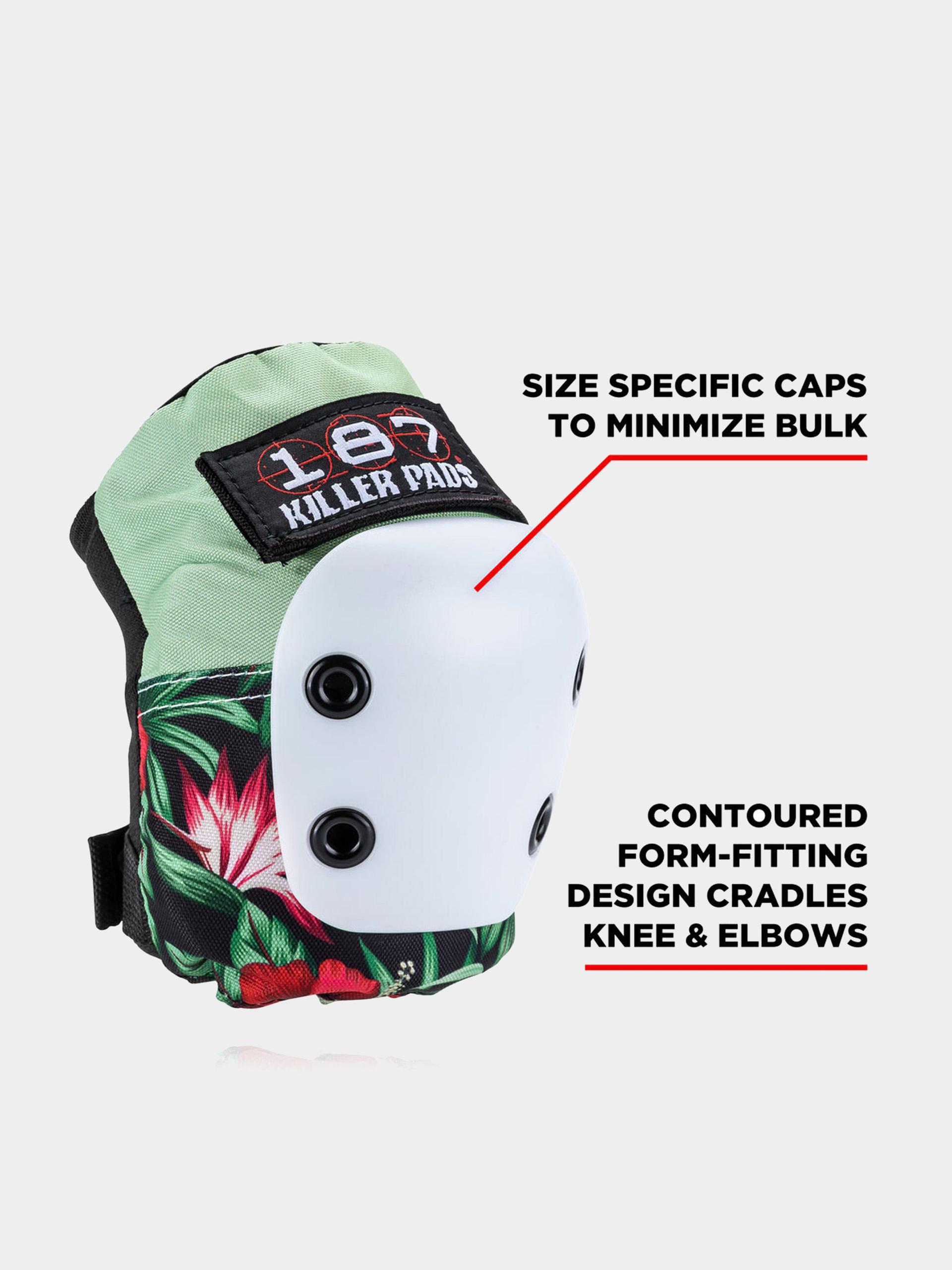 Védőfelszerelés 187 Killer Pads Adult Six Pack Set Hibiscus (pink/green/black)