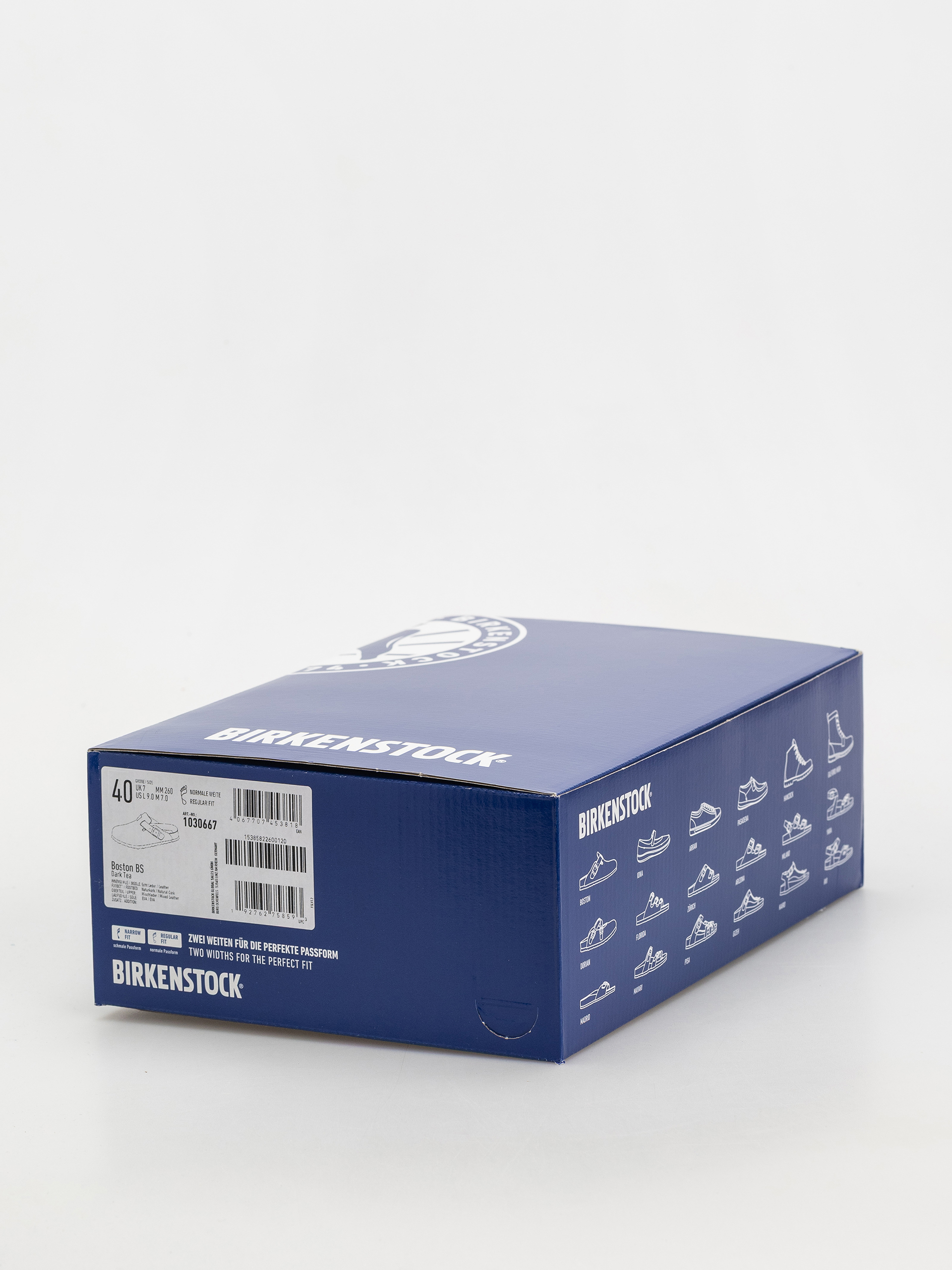 Birkenstock Boston Suede & Oiled Leather Regular Flip-flop papucsok (dark tea)