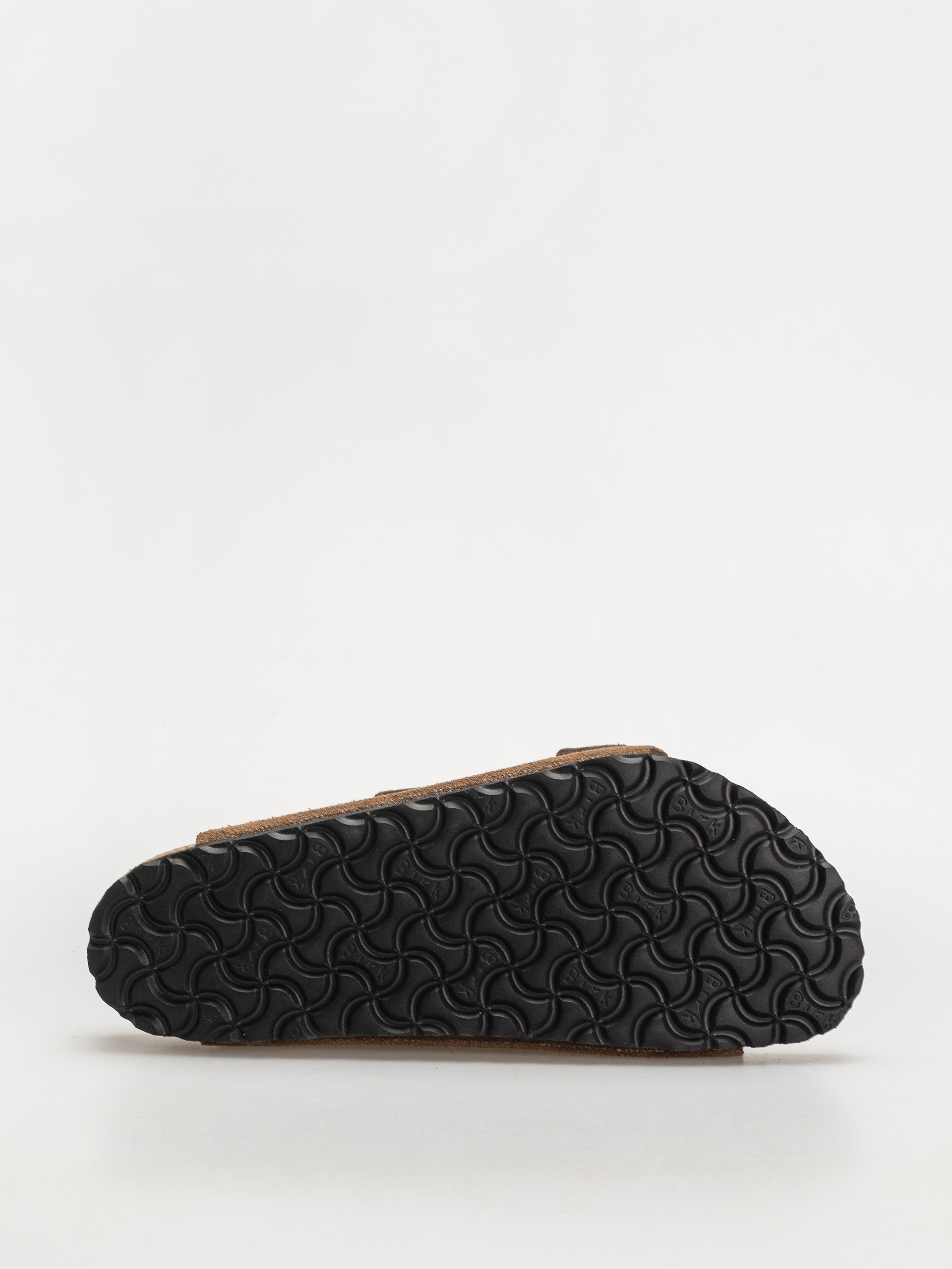 Birkenstock Arizona Suede Leather Regular Flip-flop papucsok (dark tea)