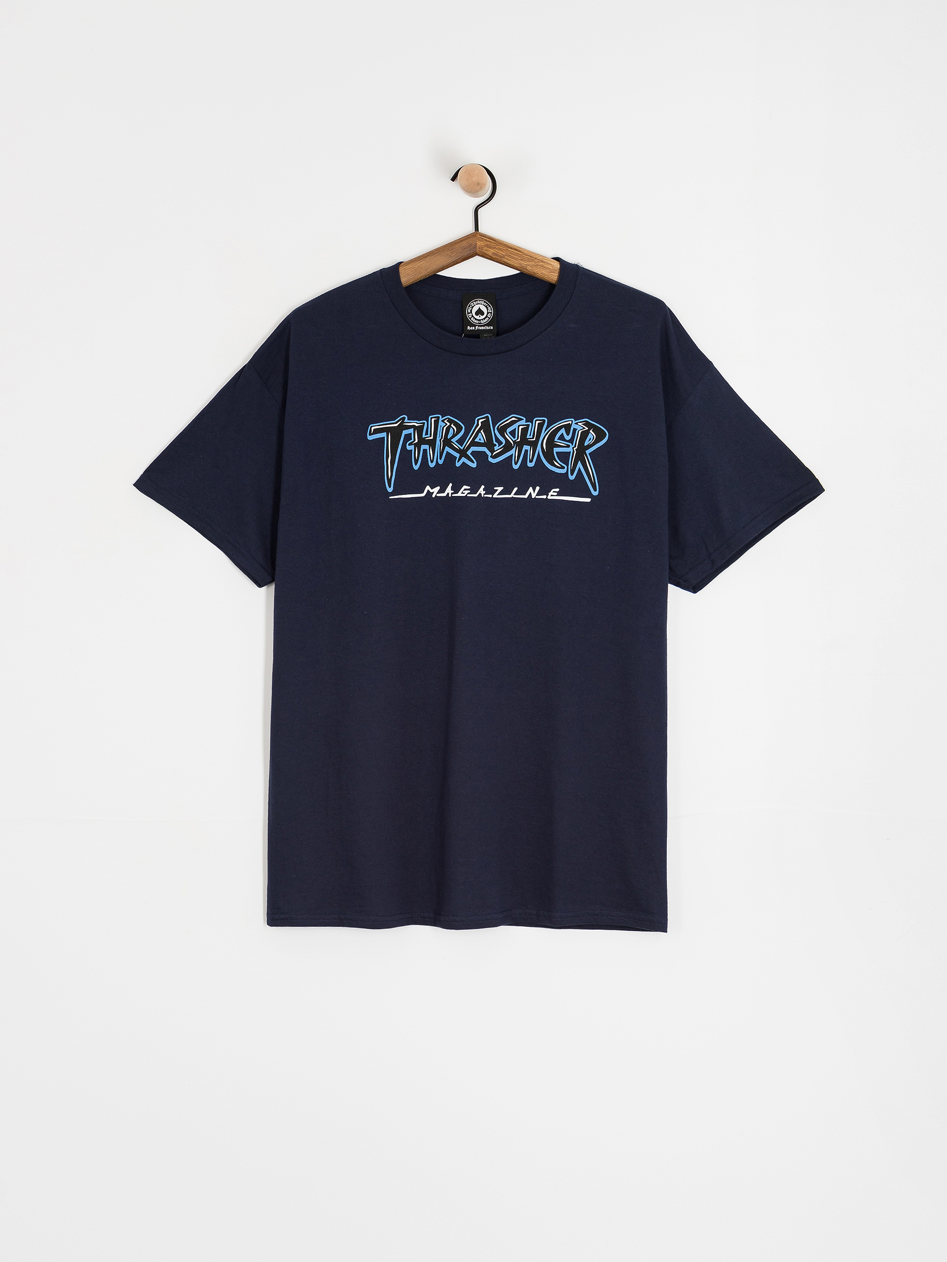 Thrasher Slash Pu00f3lu00f3 (navy)