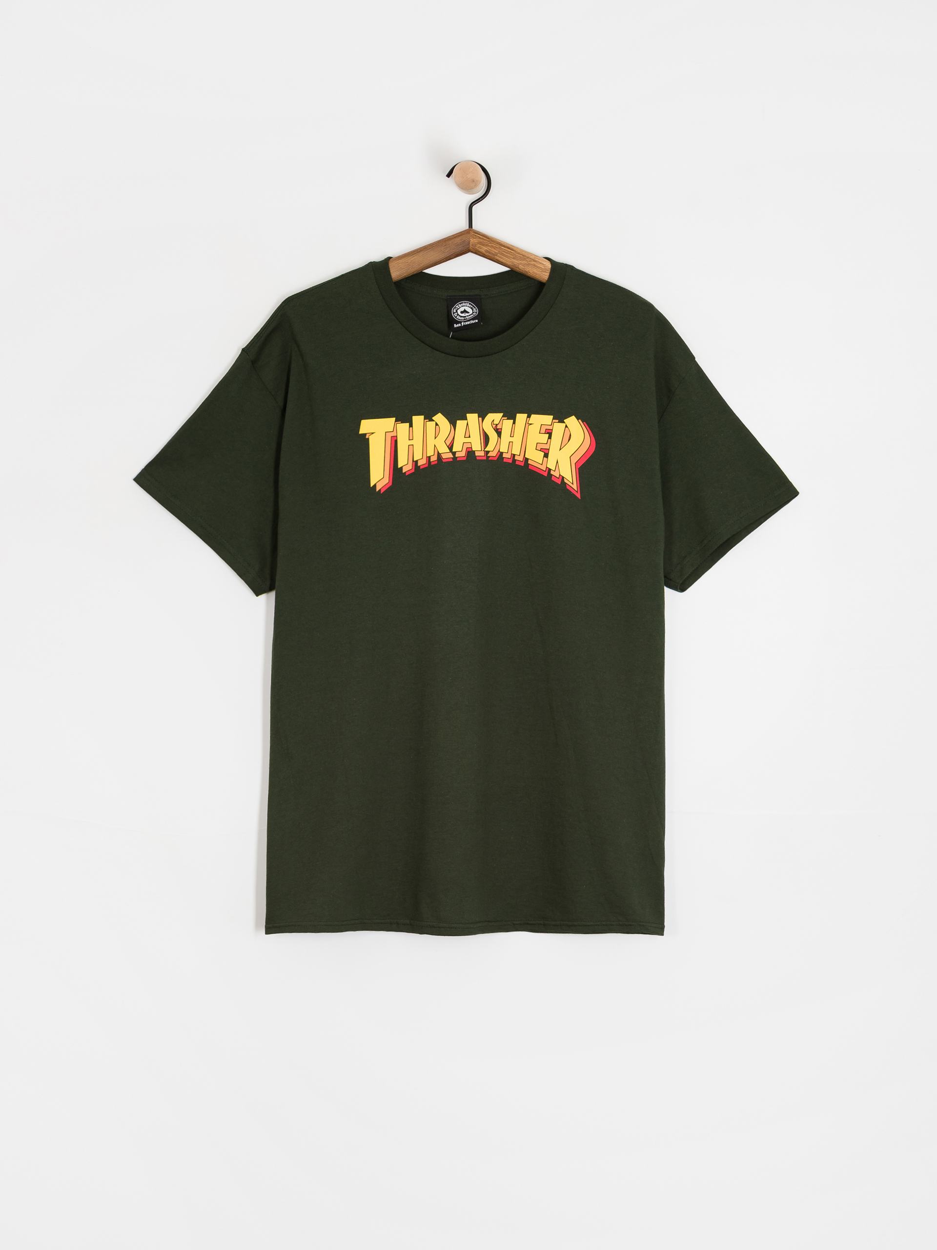 Thrasher Stacked Póló (forest green)