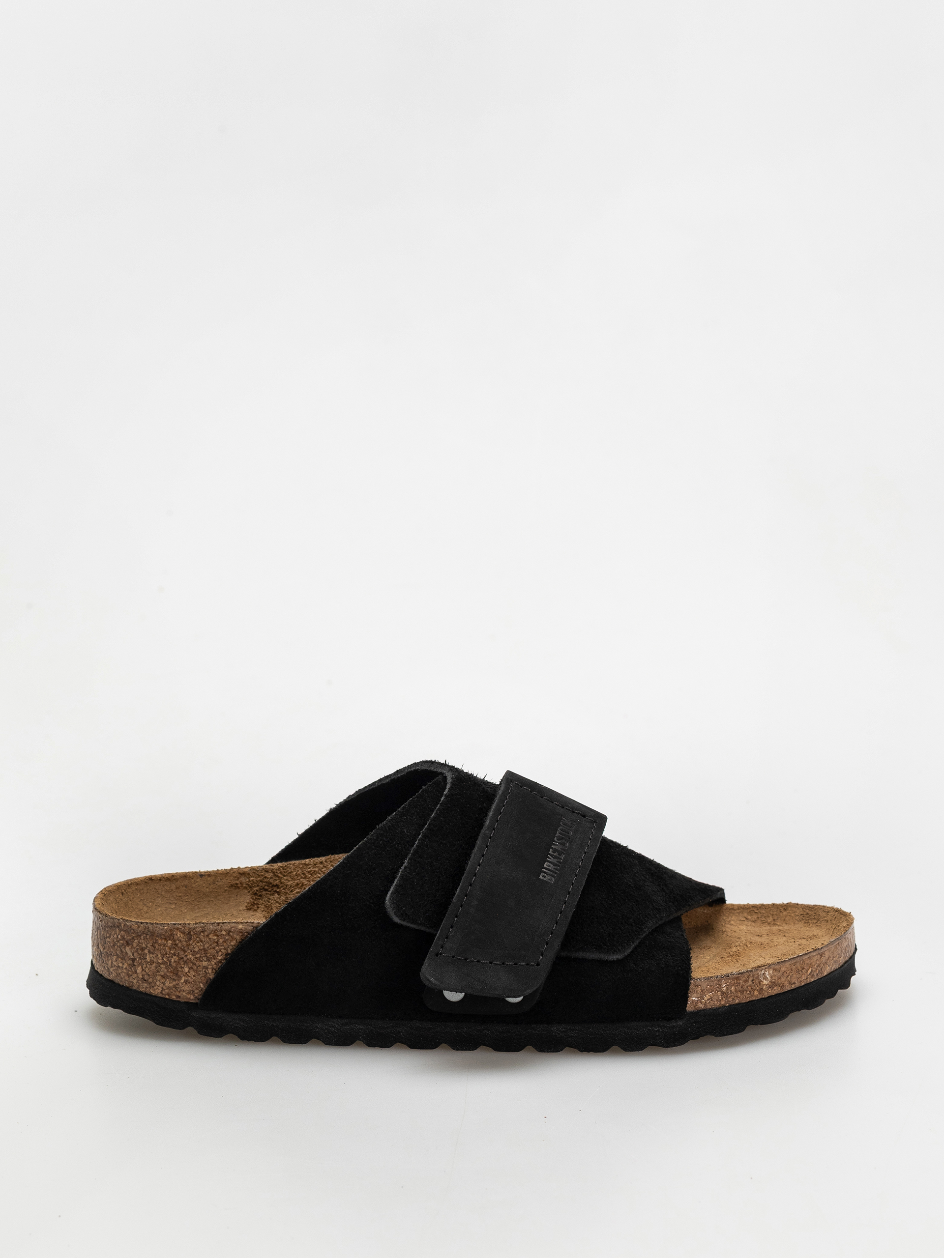 Birkenstock Kyoto Nubuck Suede Leather Narrow Wmn Flip-flop papucsok (black)