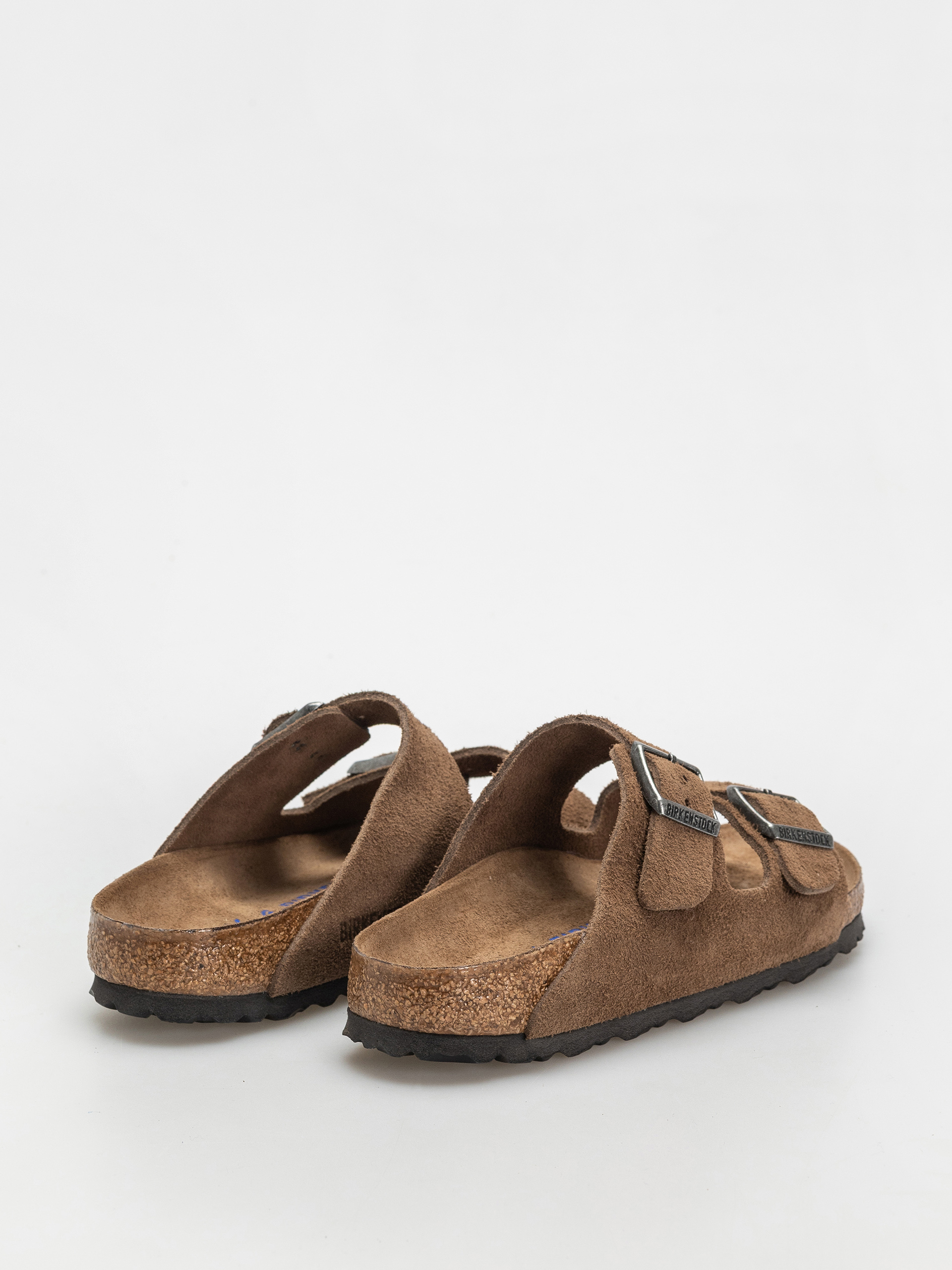 Birkenstock Arizona Suede Leather Narrow Wmn Flip-flop papucsok (dark tea)