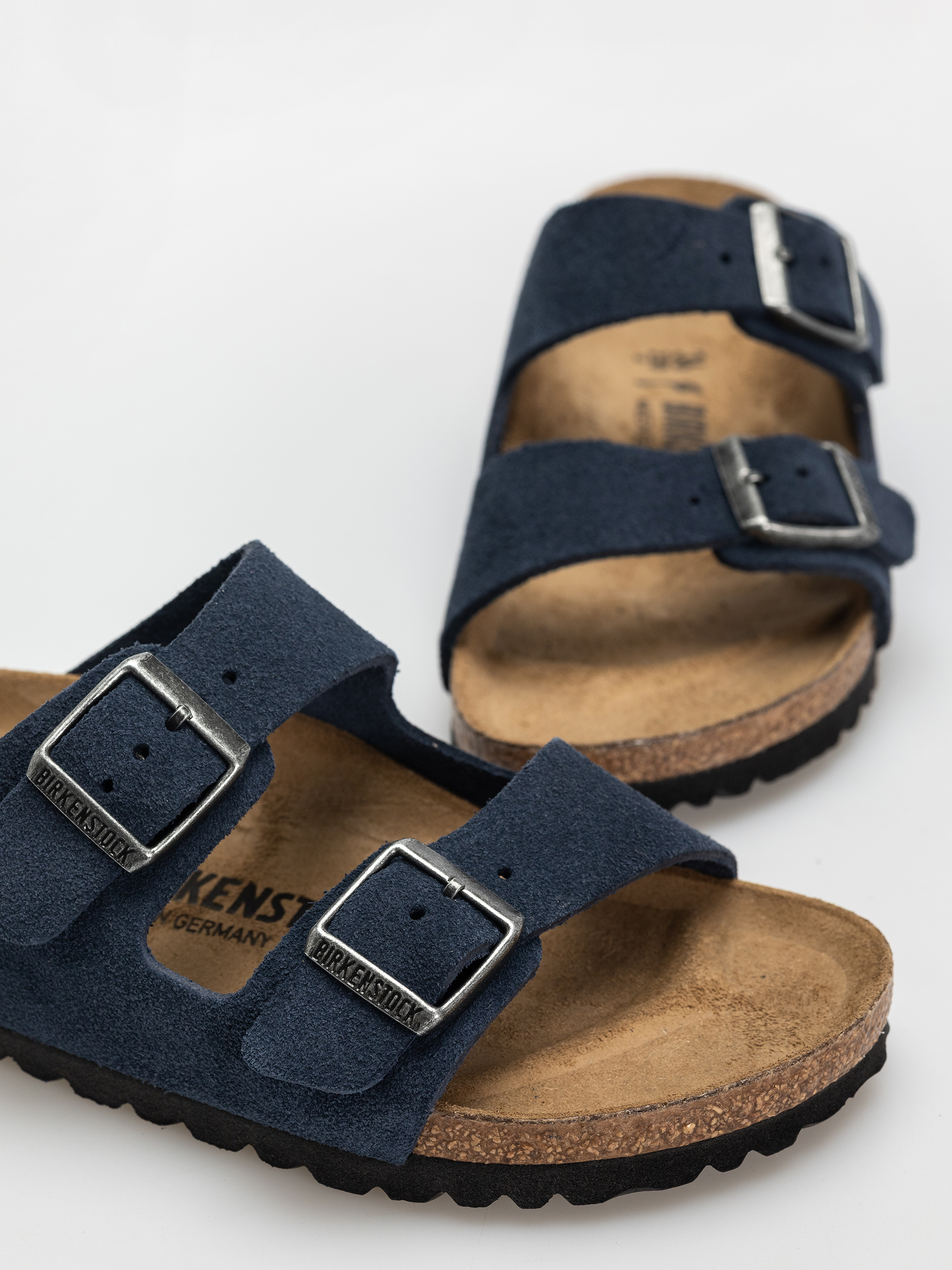 Birkenstock Arizona Suede Leather Narrow Wmn Flip-flop papucsok (new navy)