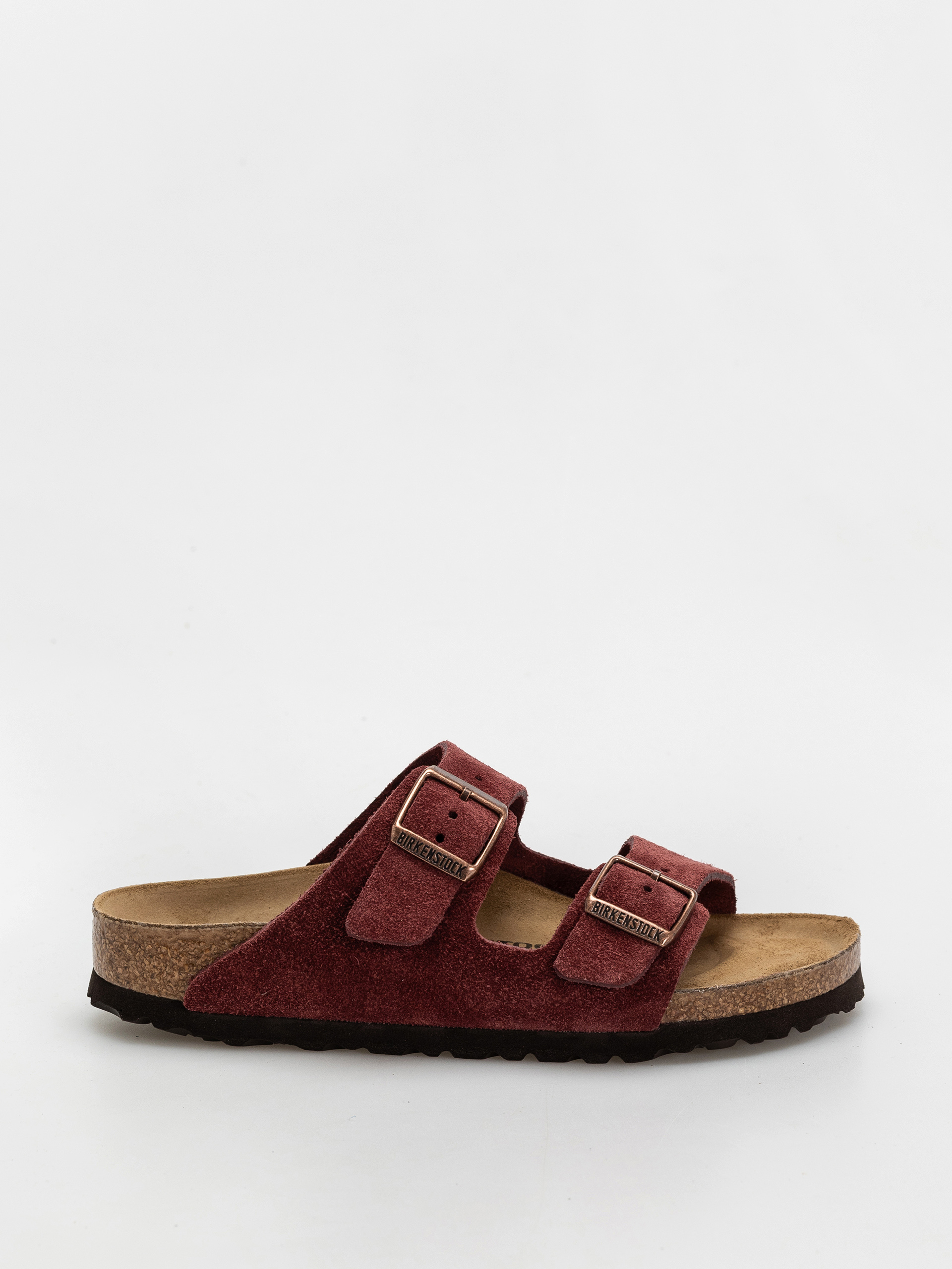 Birkenstock Arizona Suede Leather Narrow Wmn Flip-flop papucsok (zinfandel)