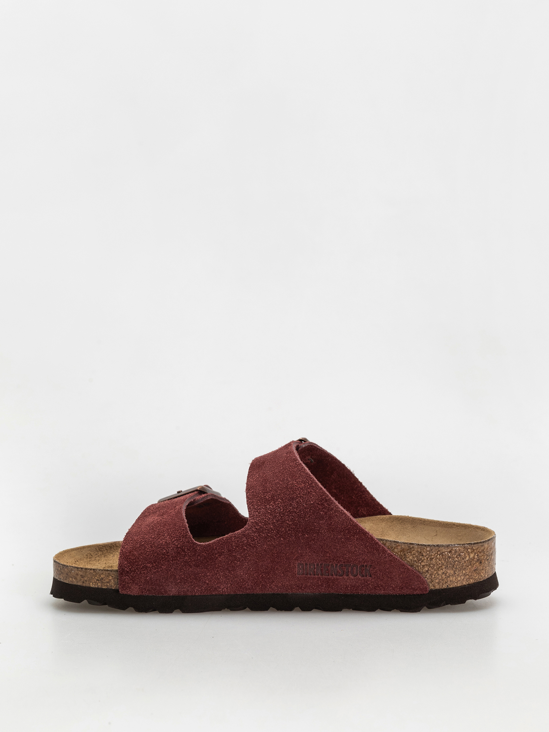 Birkenstock Arizona Suede Leather Narrow Wmn Flip-flop papucsok (zinfandel)