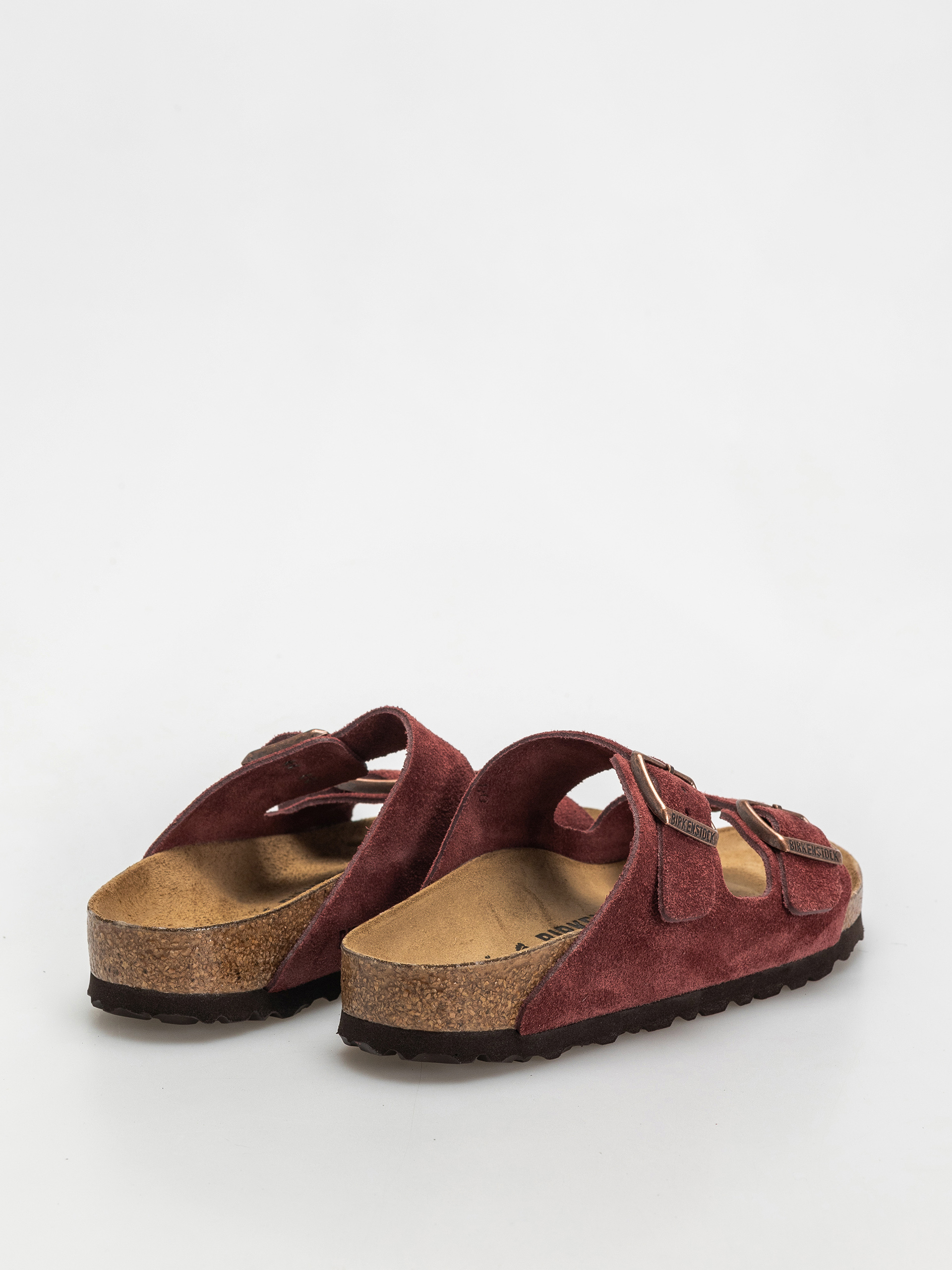 Birkenstock Arizona Suede Leather Narrow Wmn Flip-flop papucsok (zinfandel)