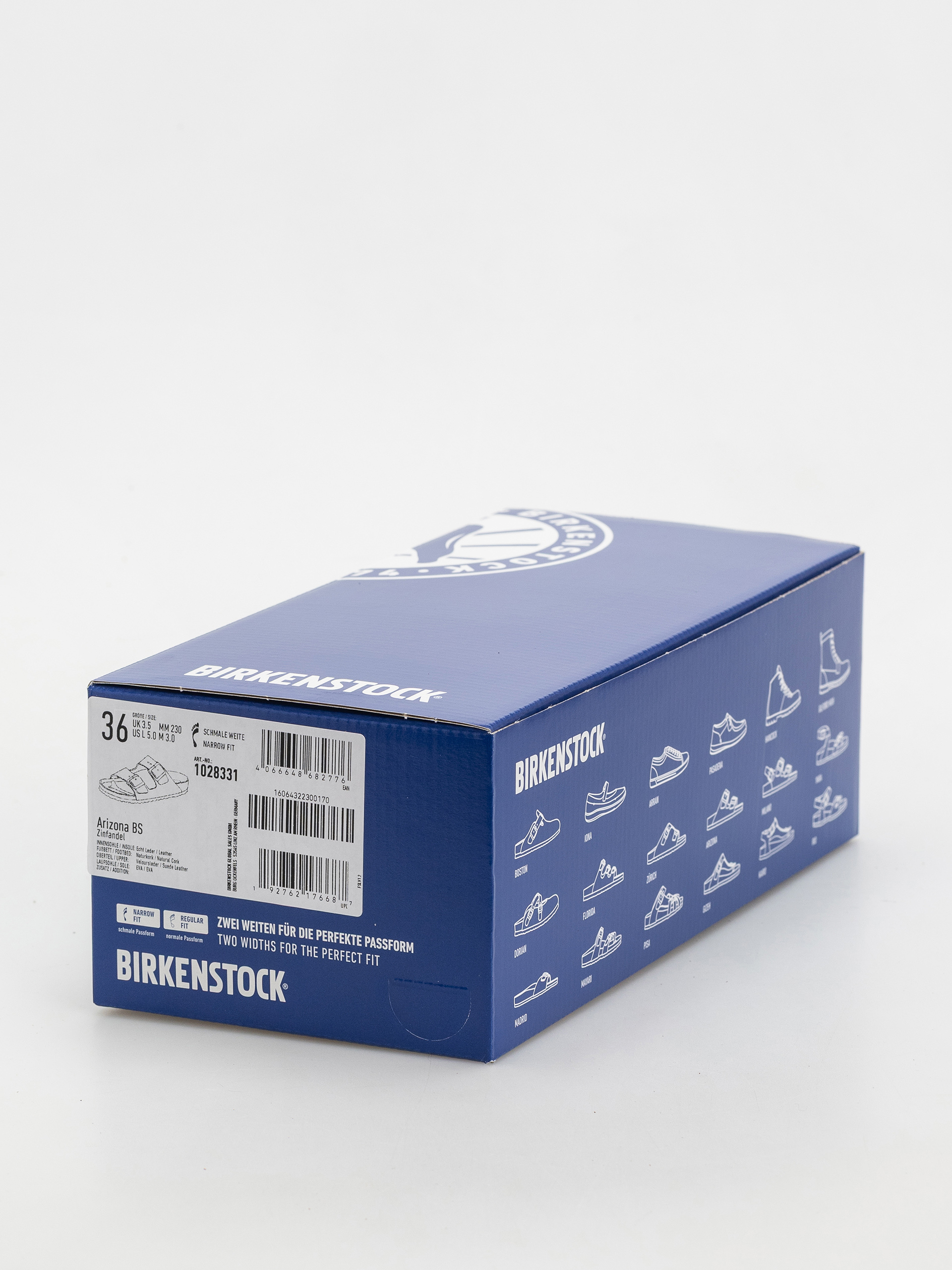 Birkenstock Arizona Suede Leather Narrow Wmn Flip-flop papucsok (zinfandel)