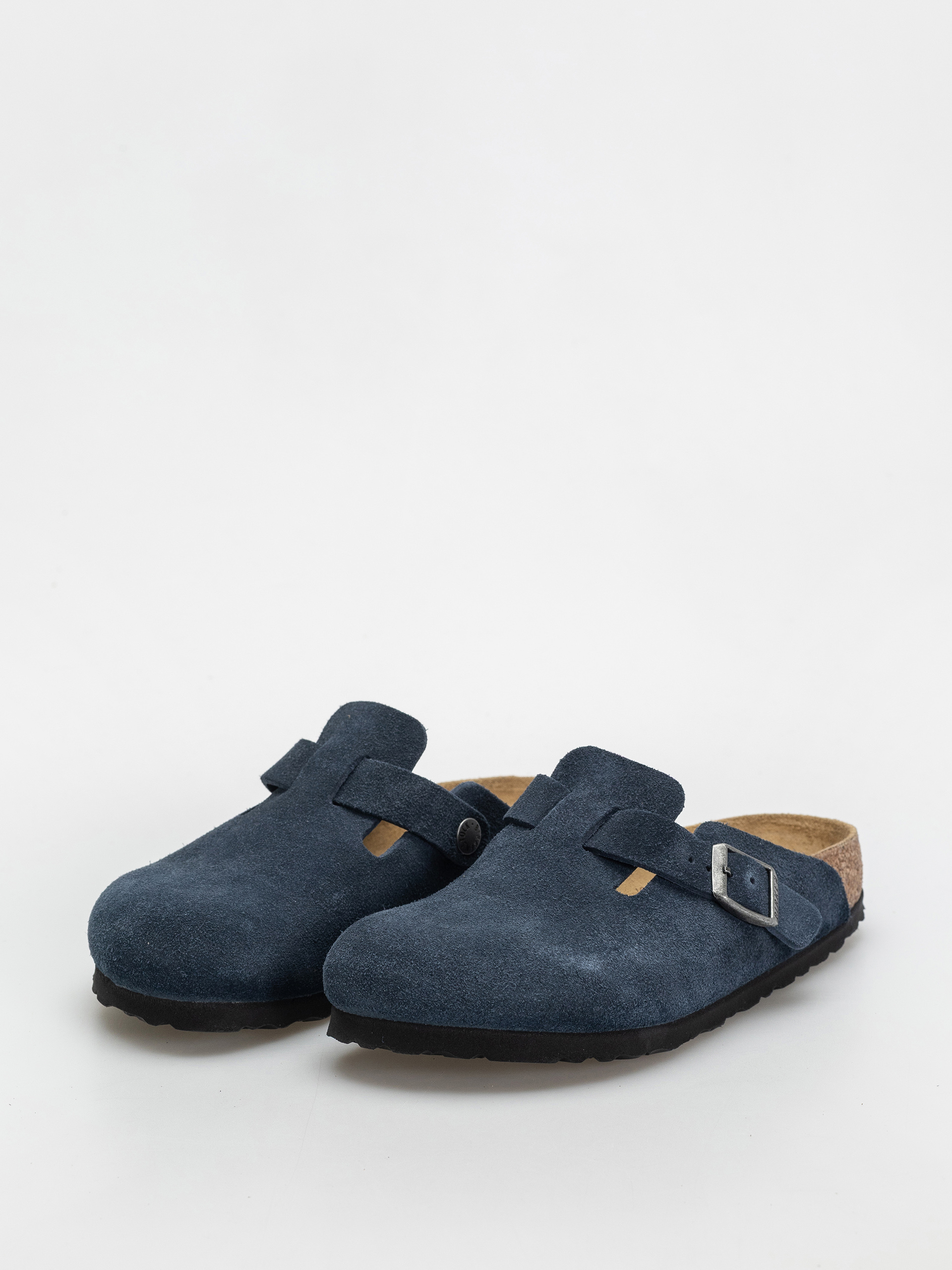 Birkenstock Boston Suede Leather Narrow Wmn Flip-flop papucsok (new navy)