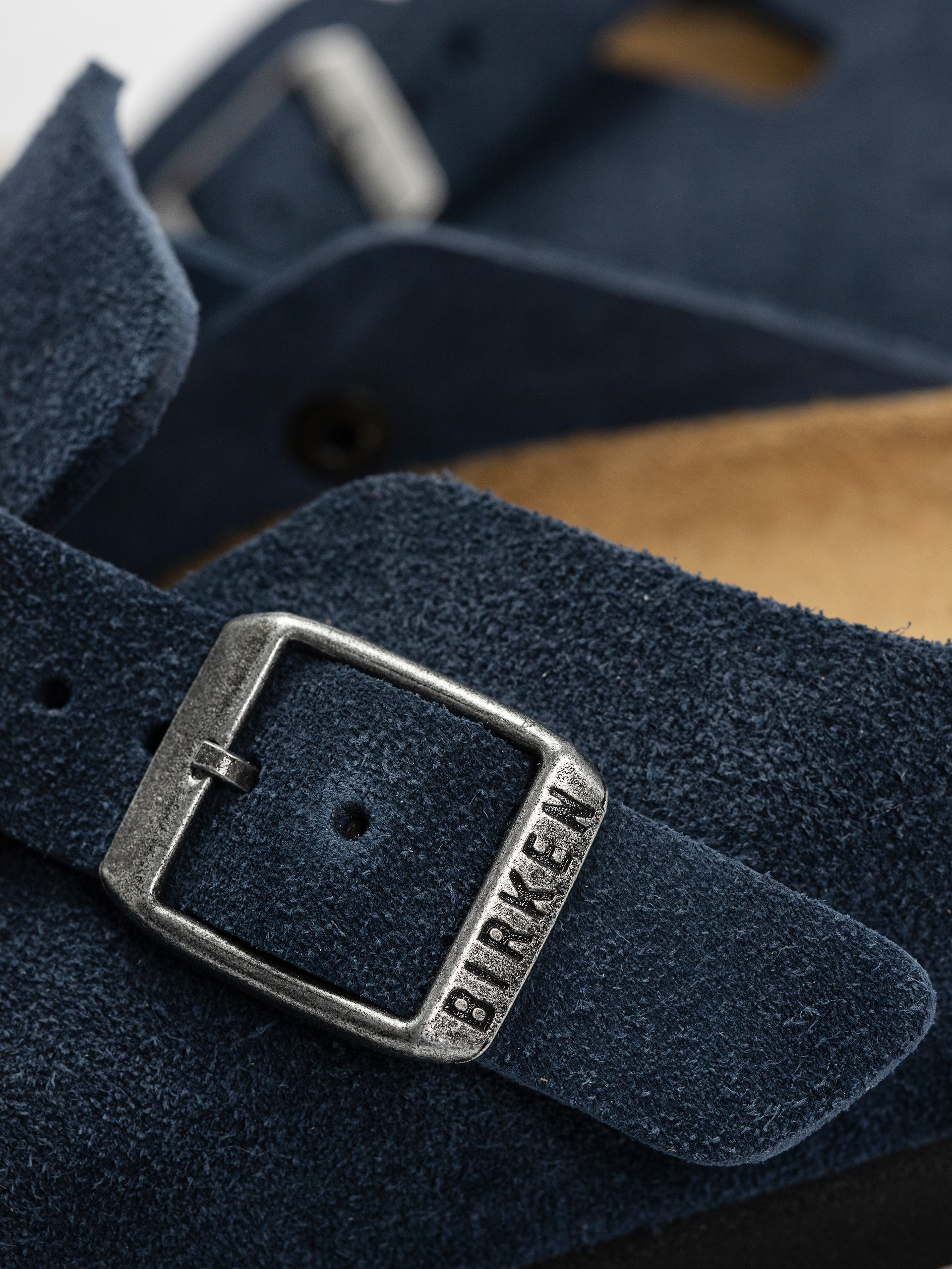 Birkenstock Boston Suede Leather Narrow Wmn Flip-flop papucsok (new navy)