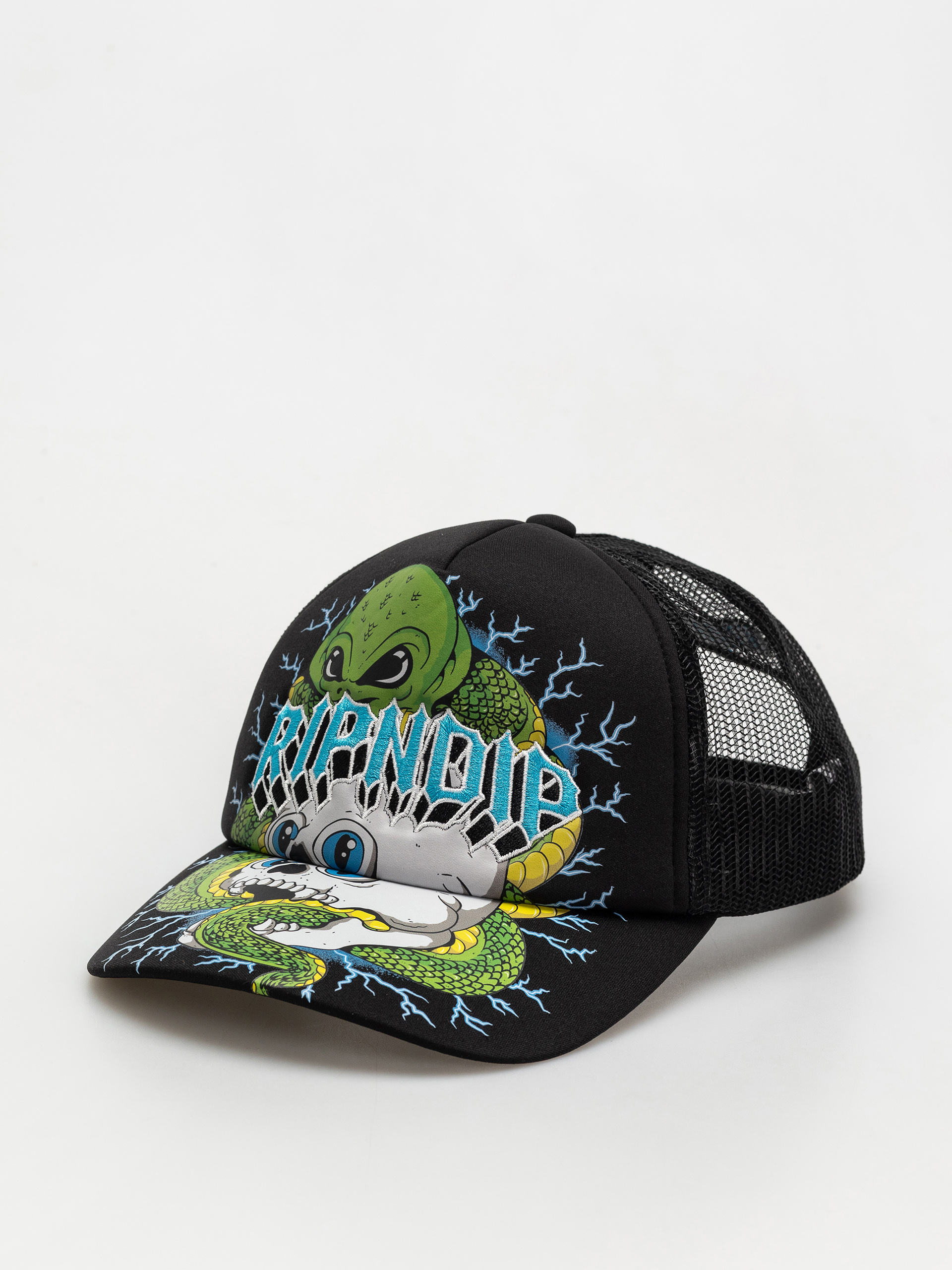 Baseball sapka RipNDip Skull And Bones Trucker (black)