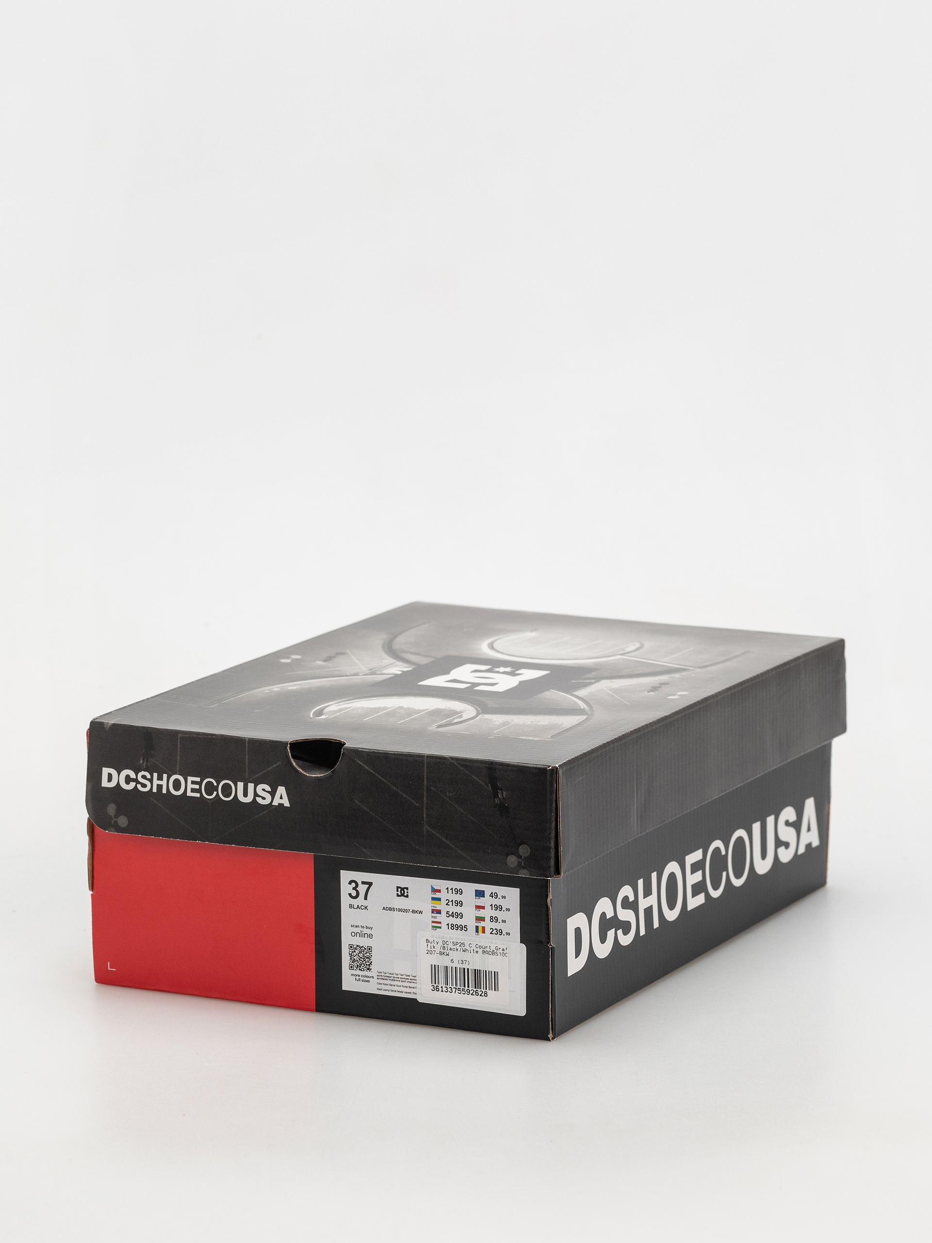 DC Court Graffik JR Gyerekcipők (black/white)