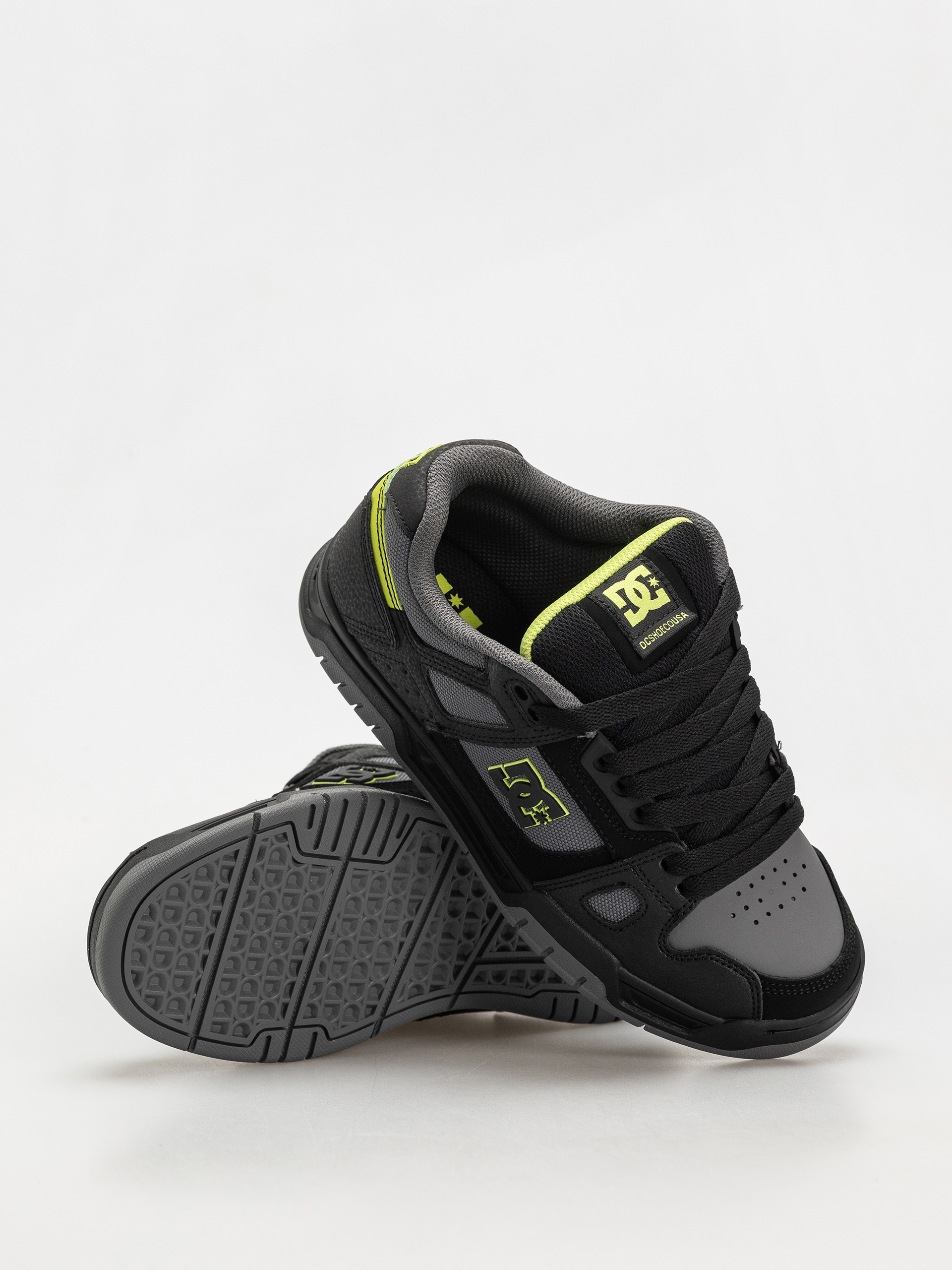 DC Stag Cipők (black/lime)