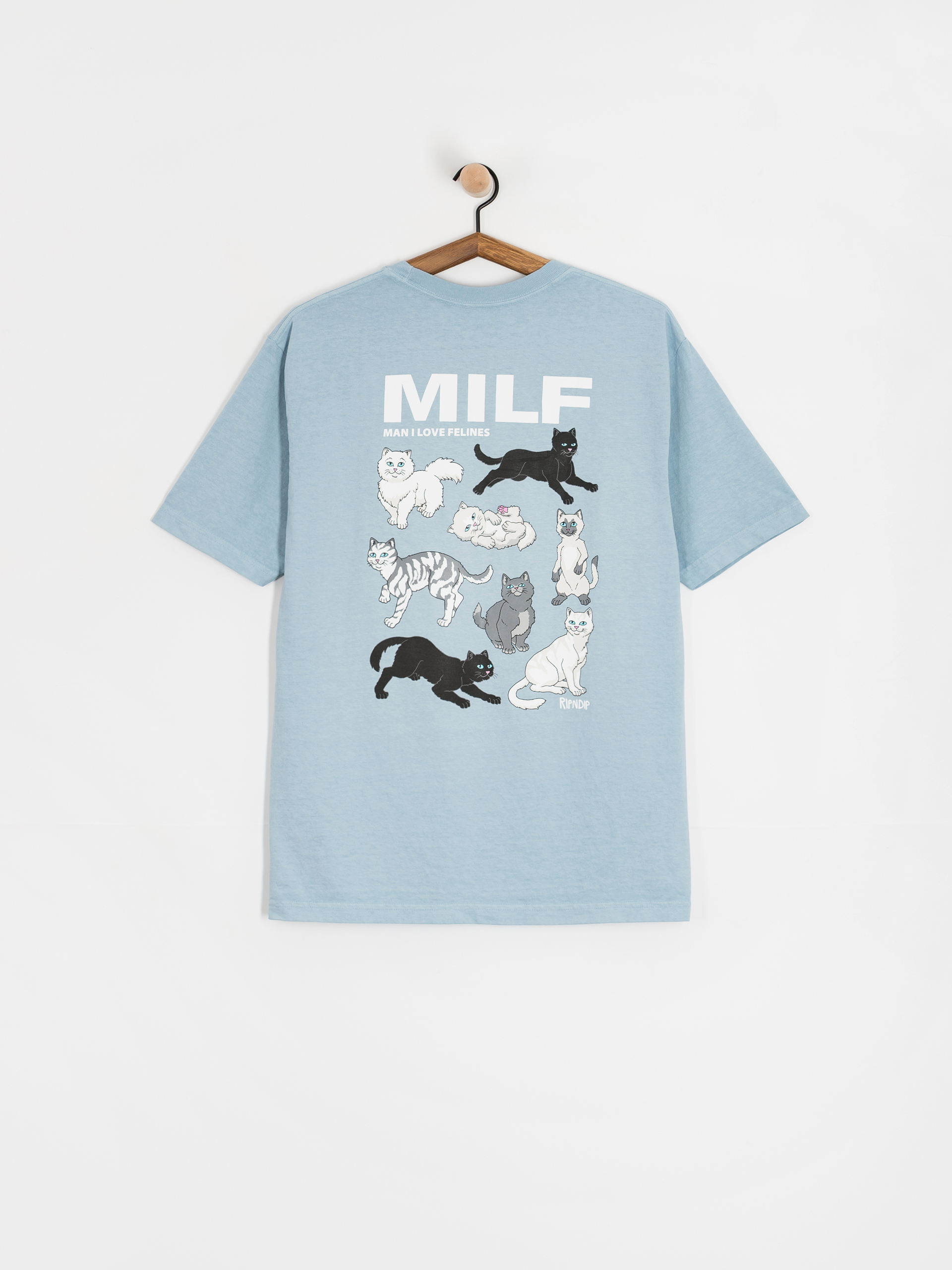 RipNDip Man I Love Felines Póló (powder blue)