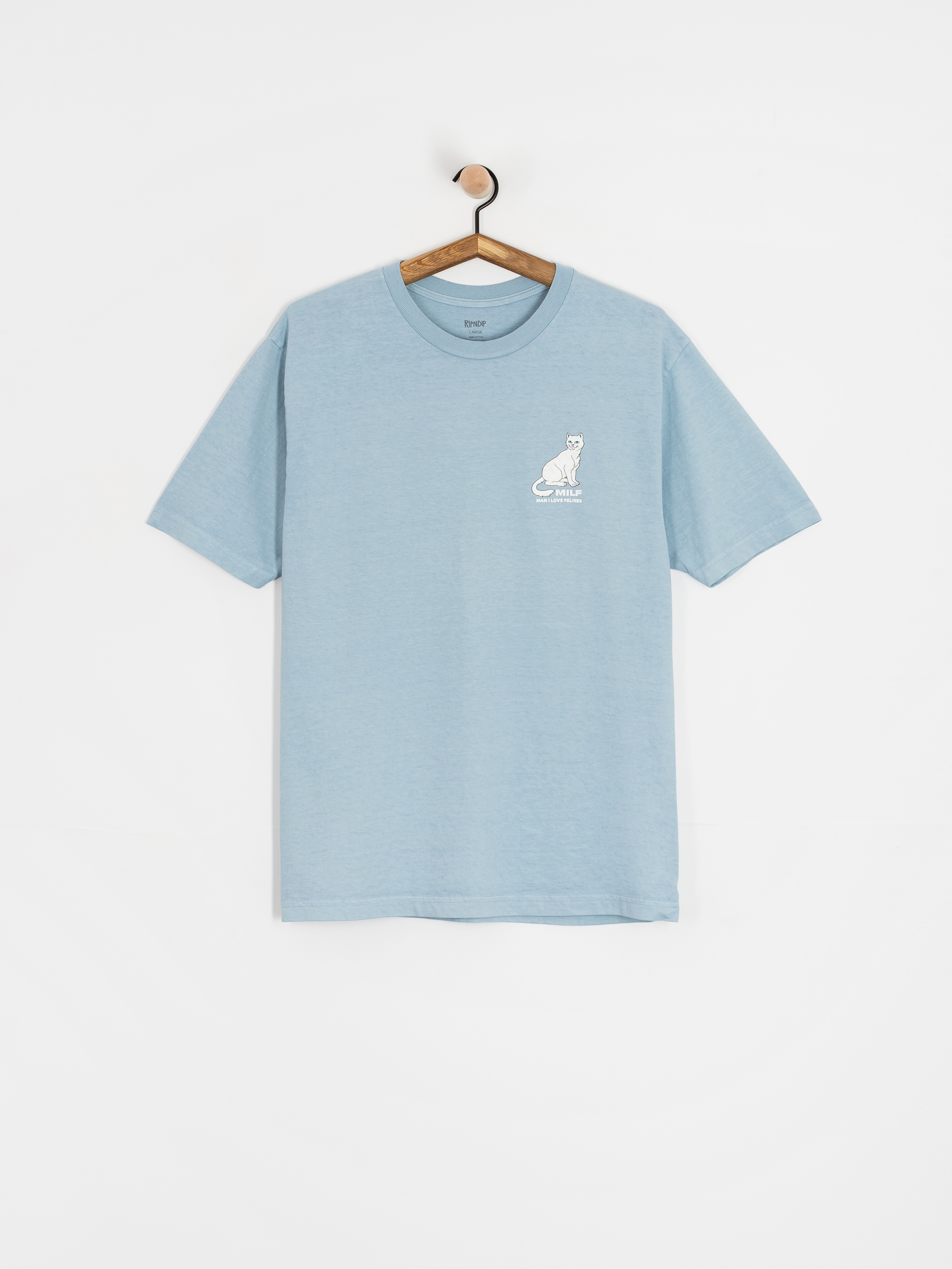 RipNDip Man I Love Felines Póló (powder blue)
